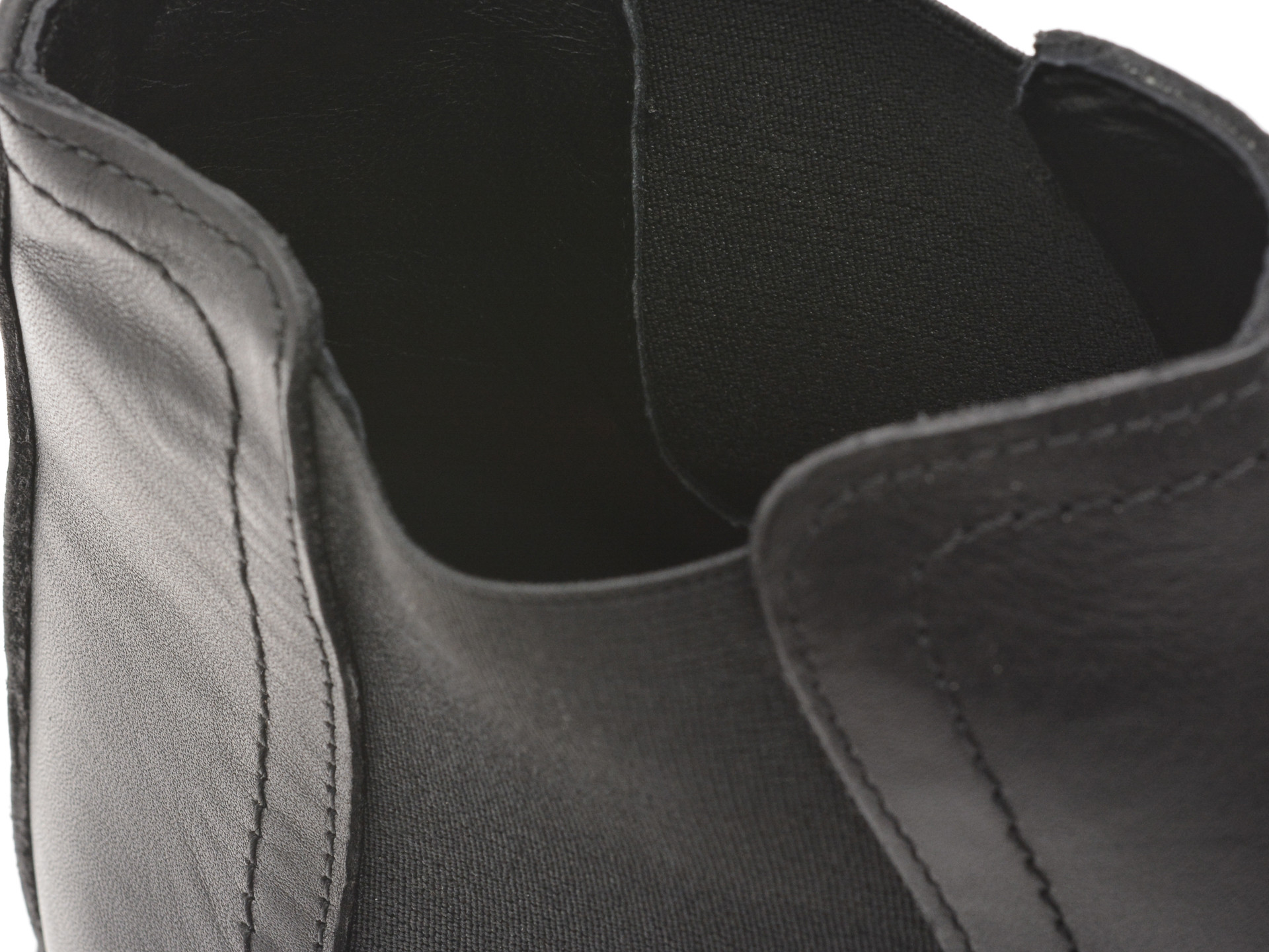 Ghete OTTER negre, E3475, din piele naturala