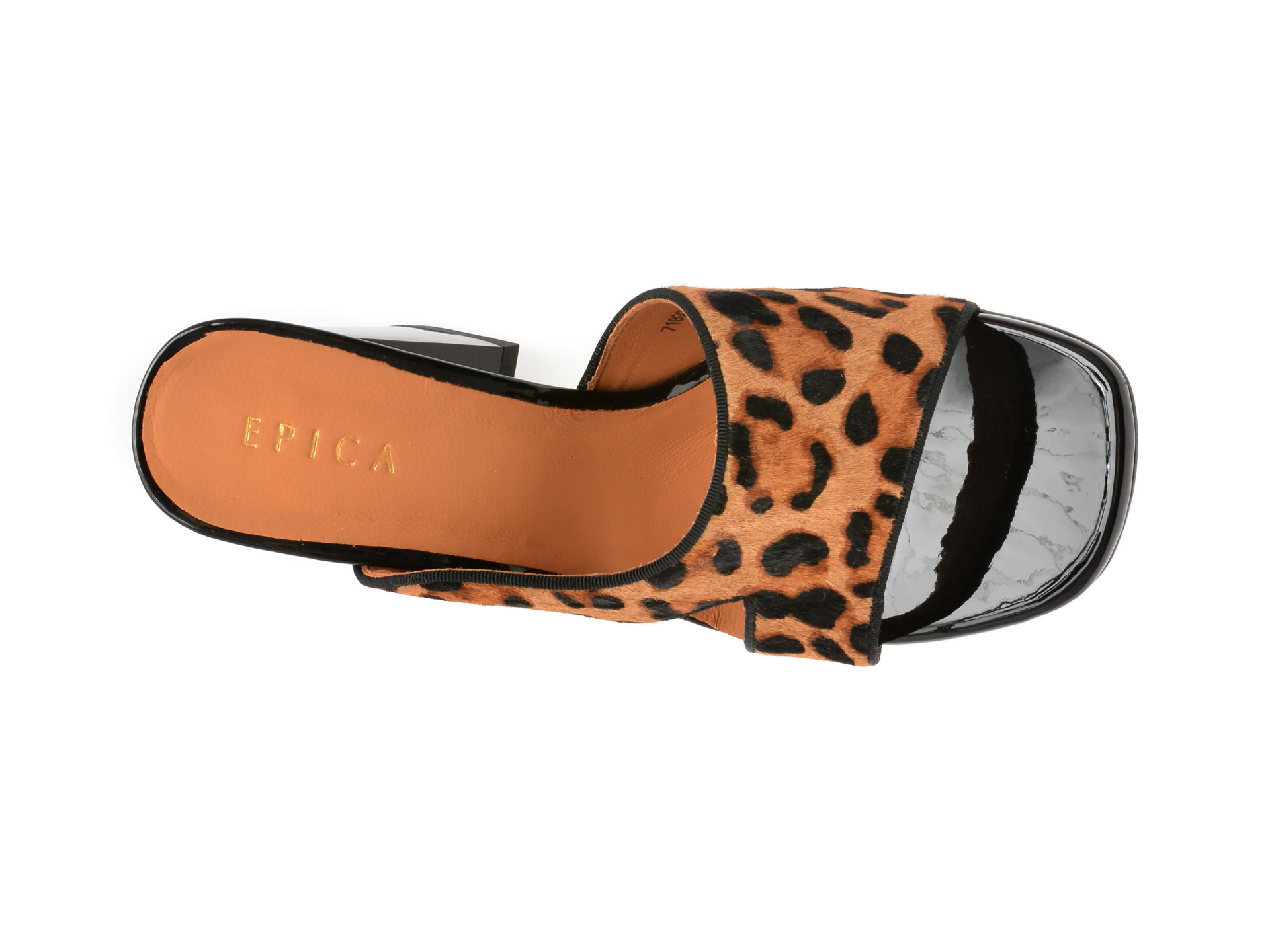 Papuci EPICA maro, 71893, din piele naturala