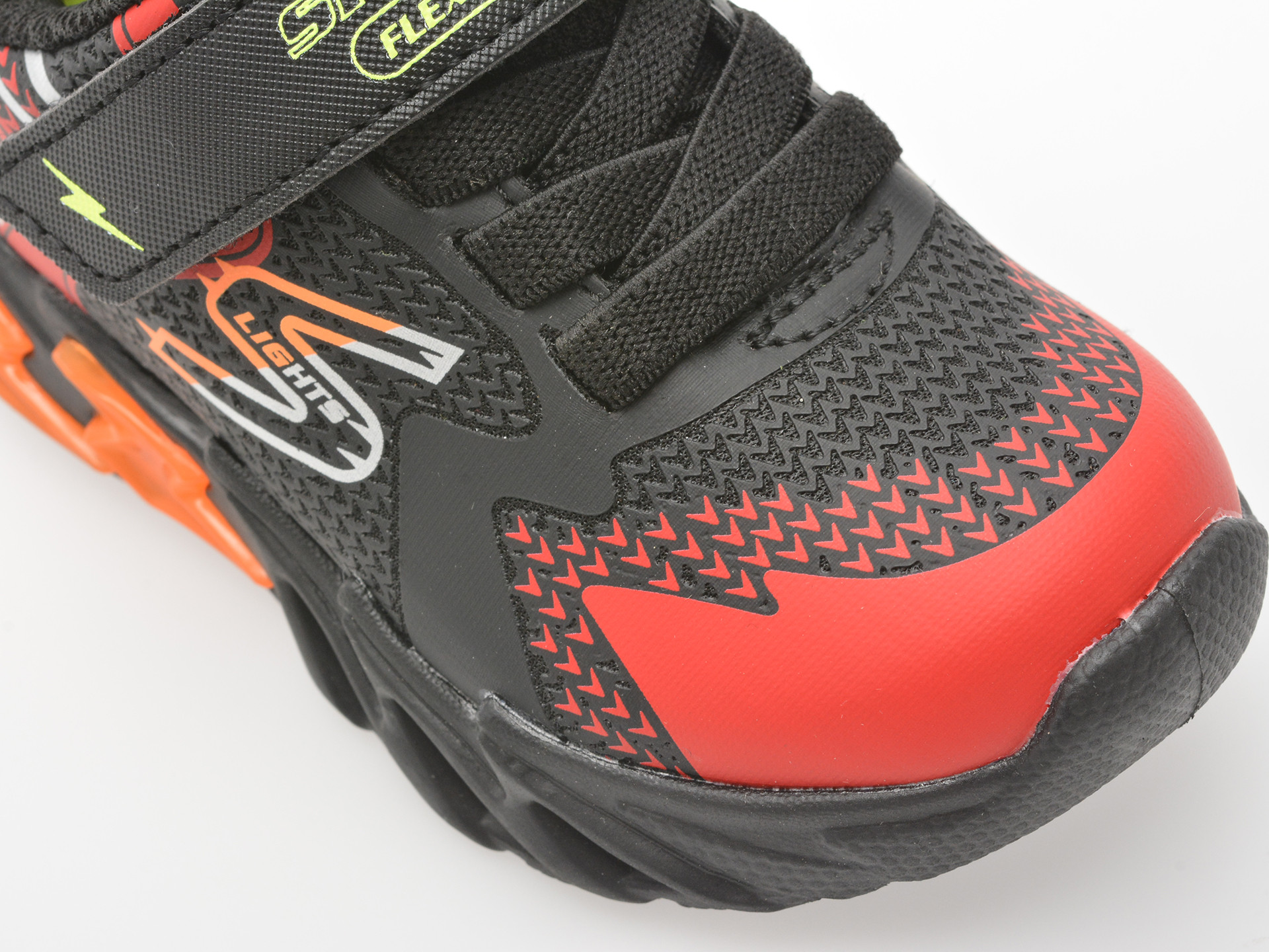 Pantofi sport SKECHERS negri, FLEX-GLOW BOLT, din material textil