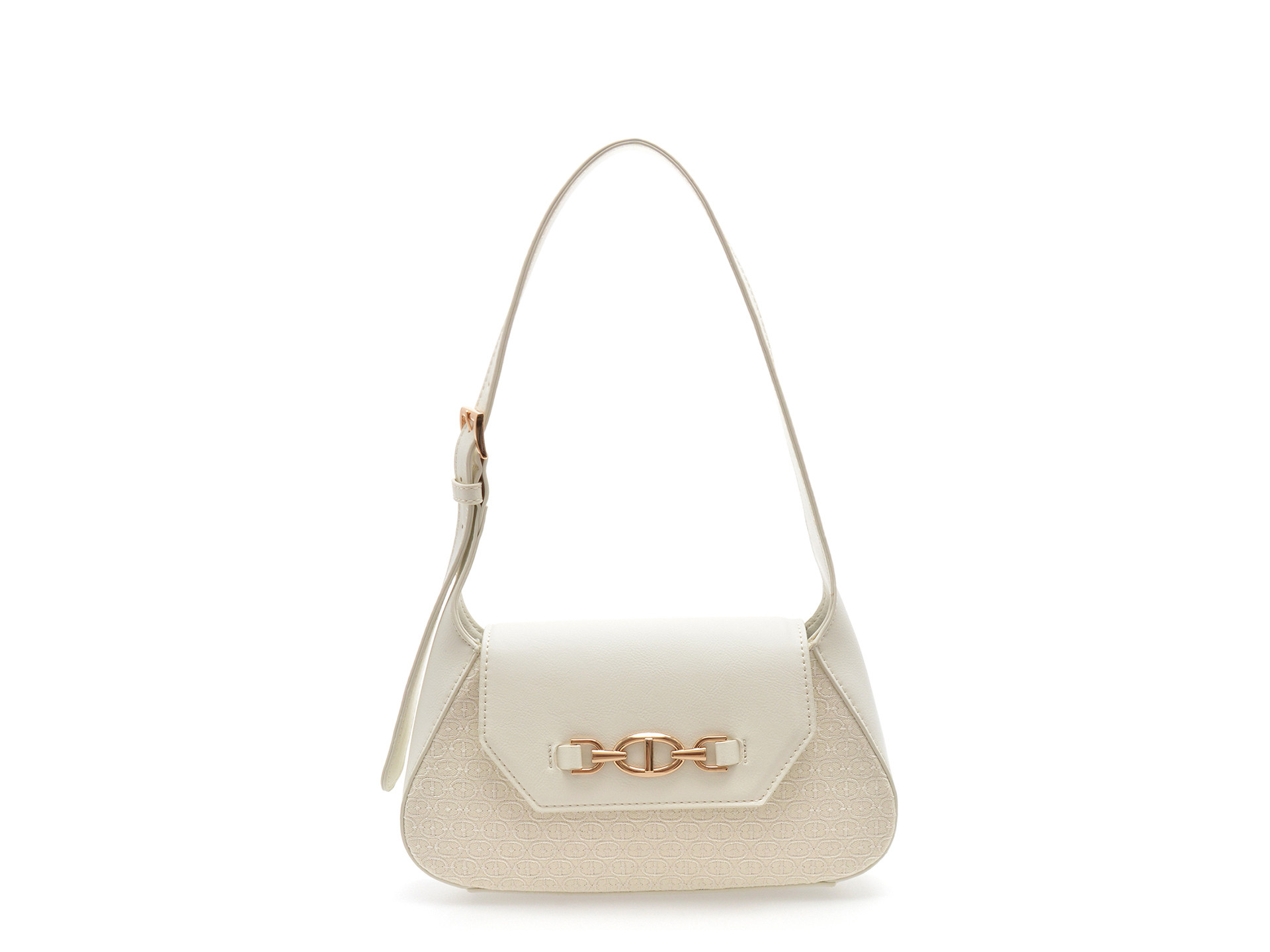 Geanta ALDO alba, RHIANON 108, din material textil