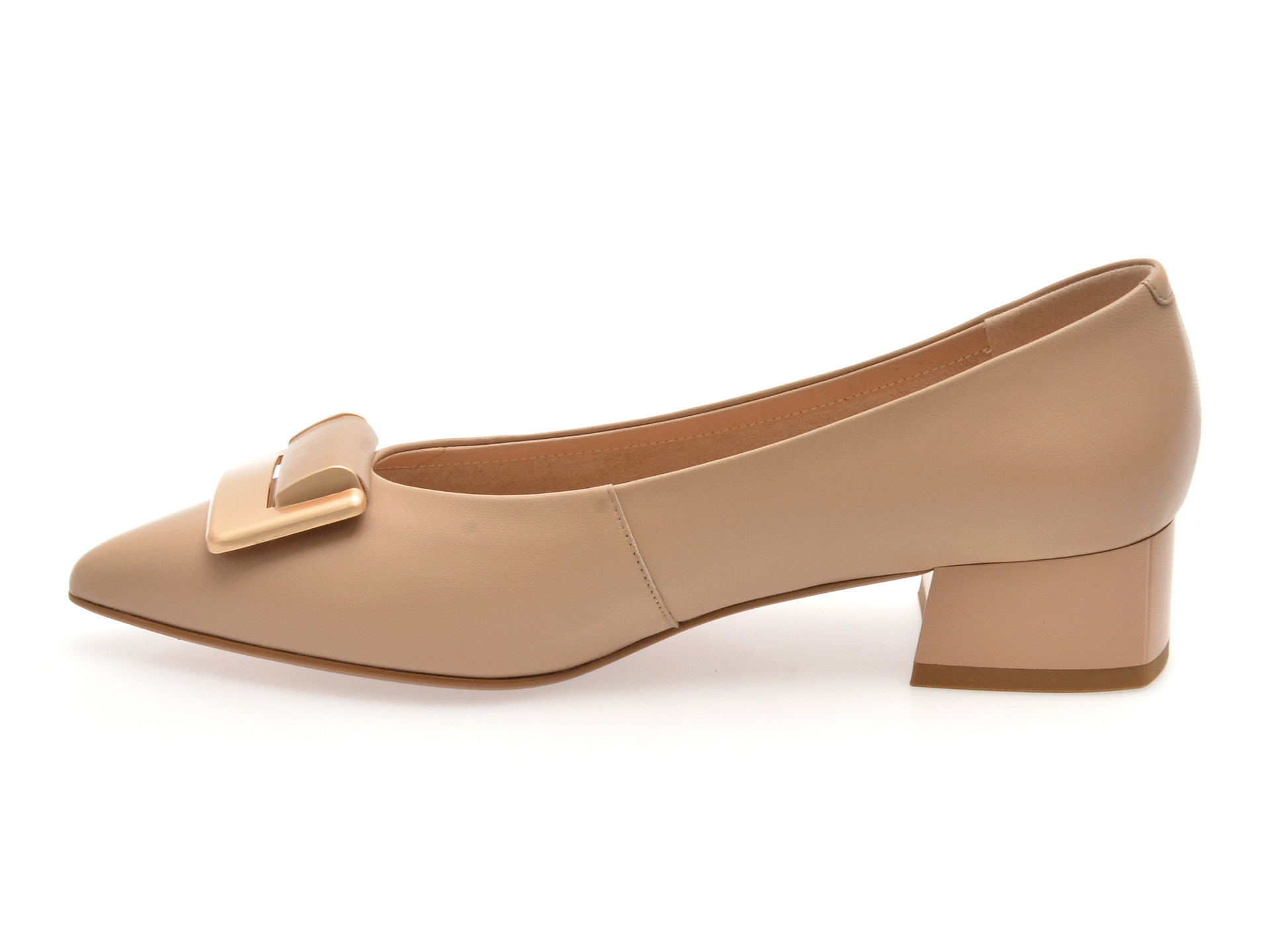 Pantofi EPICA nude, E300, din piele naturala