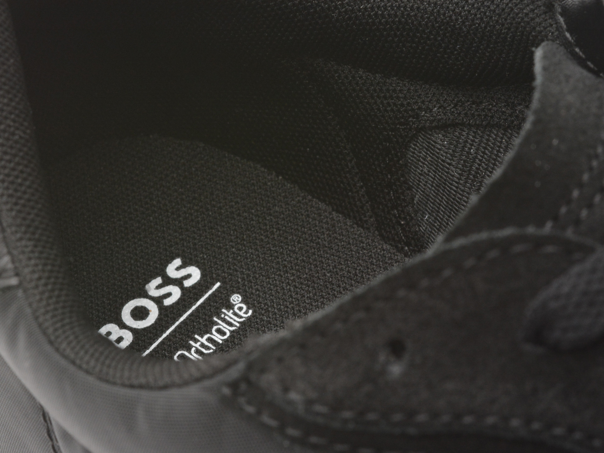 Pantofi sport BOSS negri, 2147, din material textil
