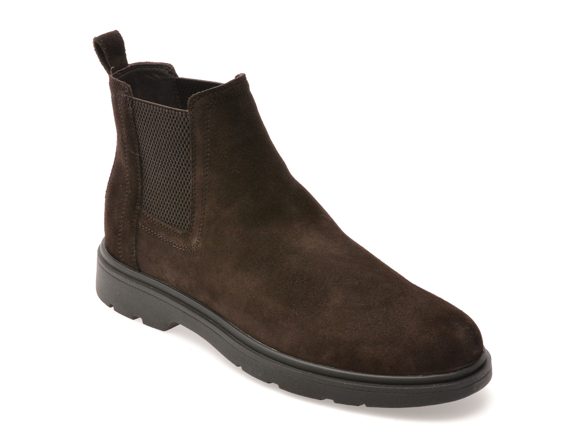 Ghete GEOX maro, U36D1C, din piele intoarsa