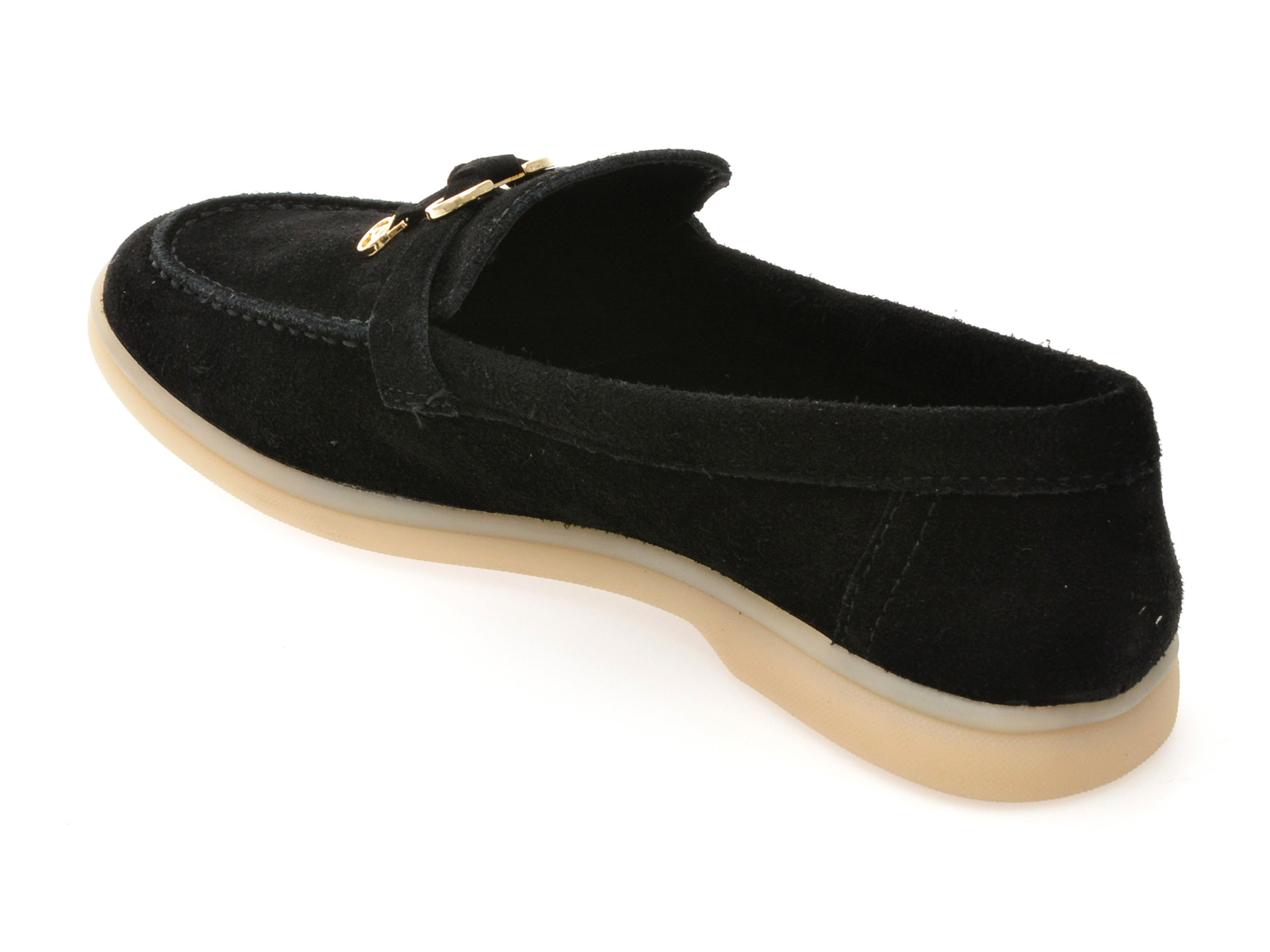 Mocasini ALDO negri, CRERAS 001, din piele intoarsa