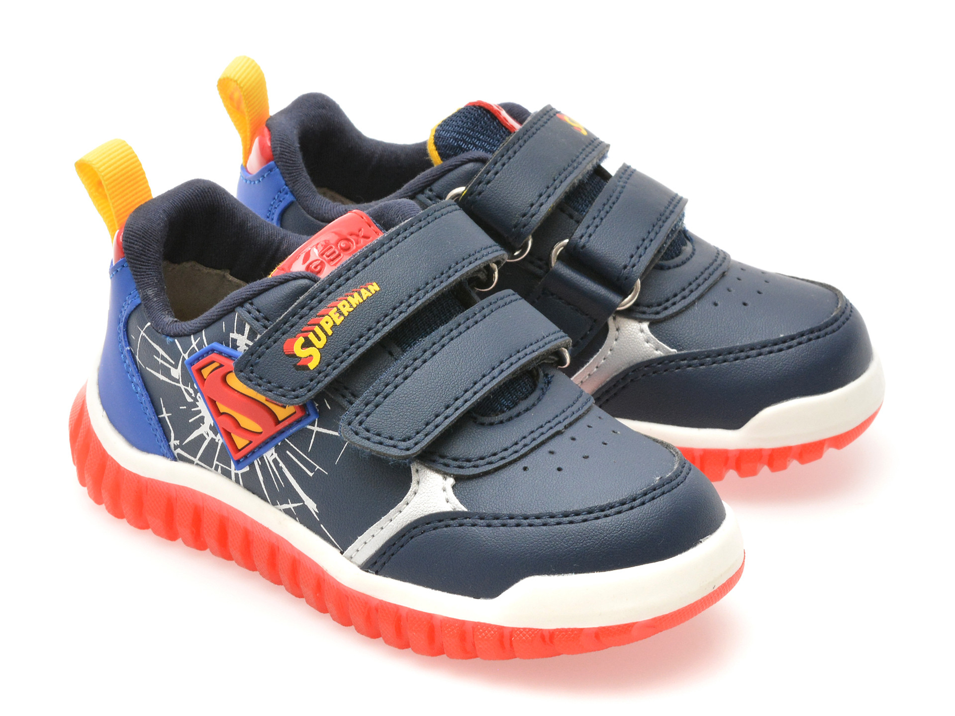 Pantofi sport GEOX bleumarin, B565ZB, din piele ecologica