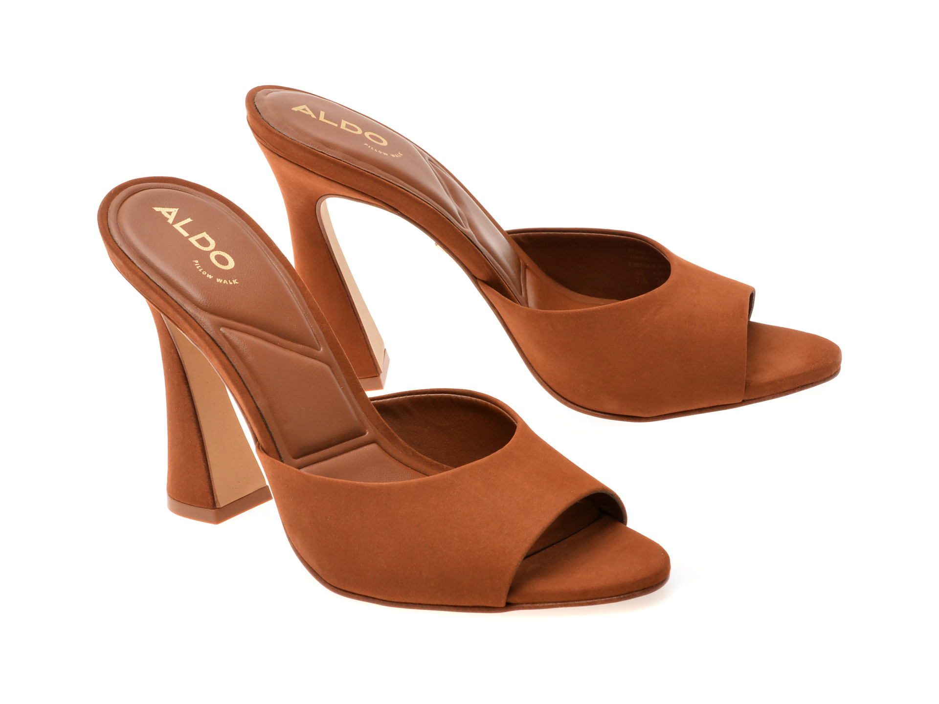 Papuci ALDO maro, RYLEA 210, din piele intoarsa