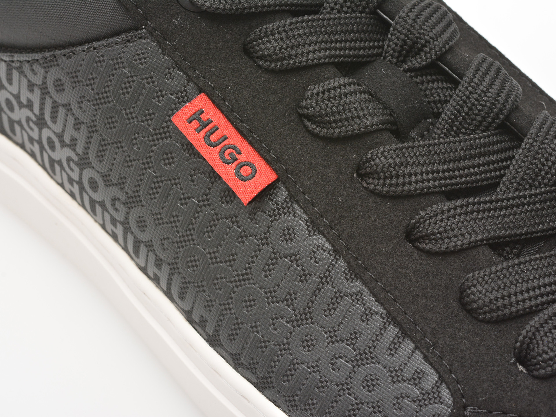 Pantofi sport HUGO negri, 8516, din material textil