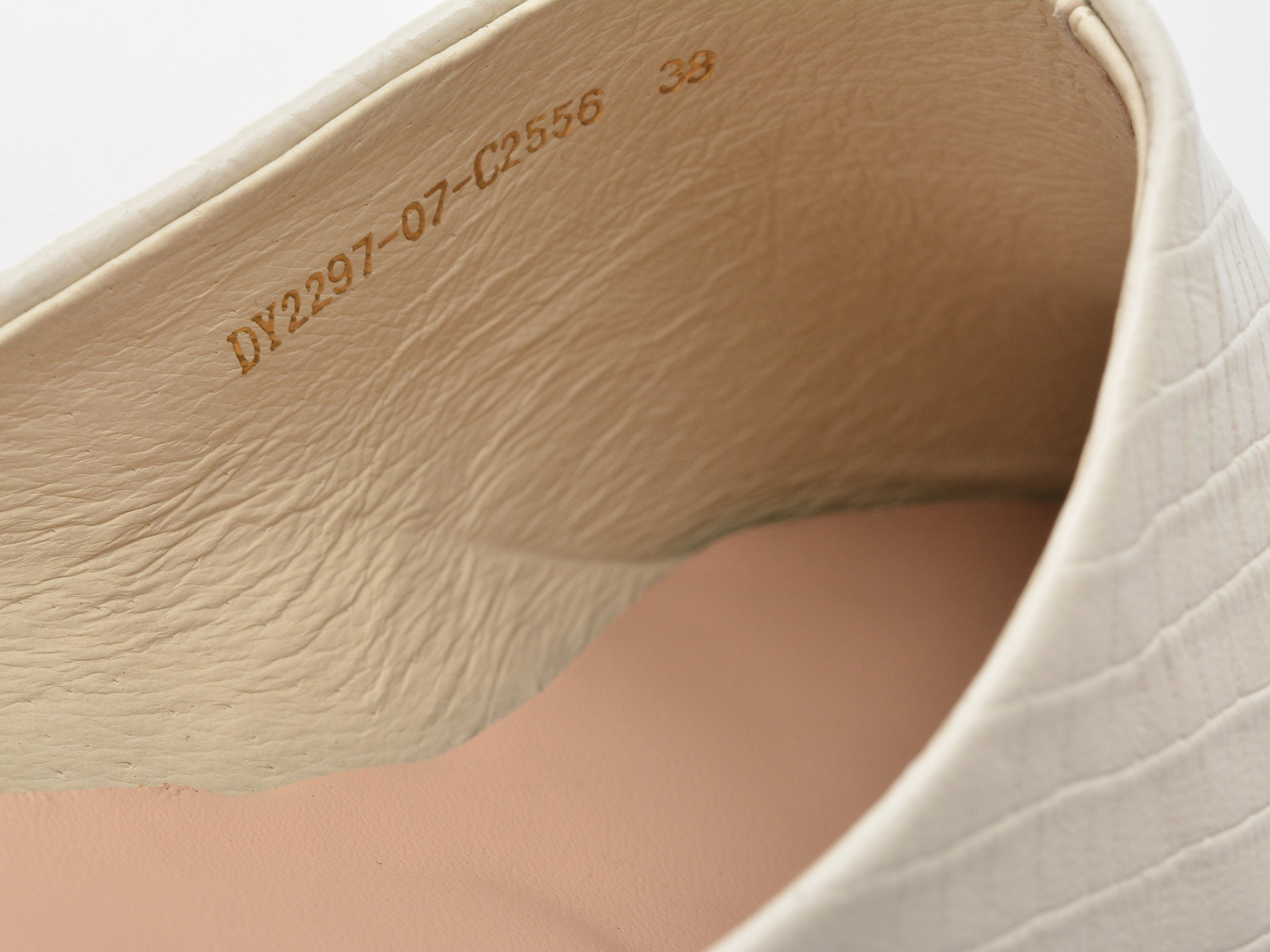 Papuci EPICA bej, DY2297, din piele naturala