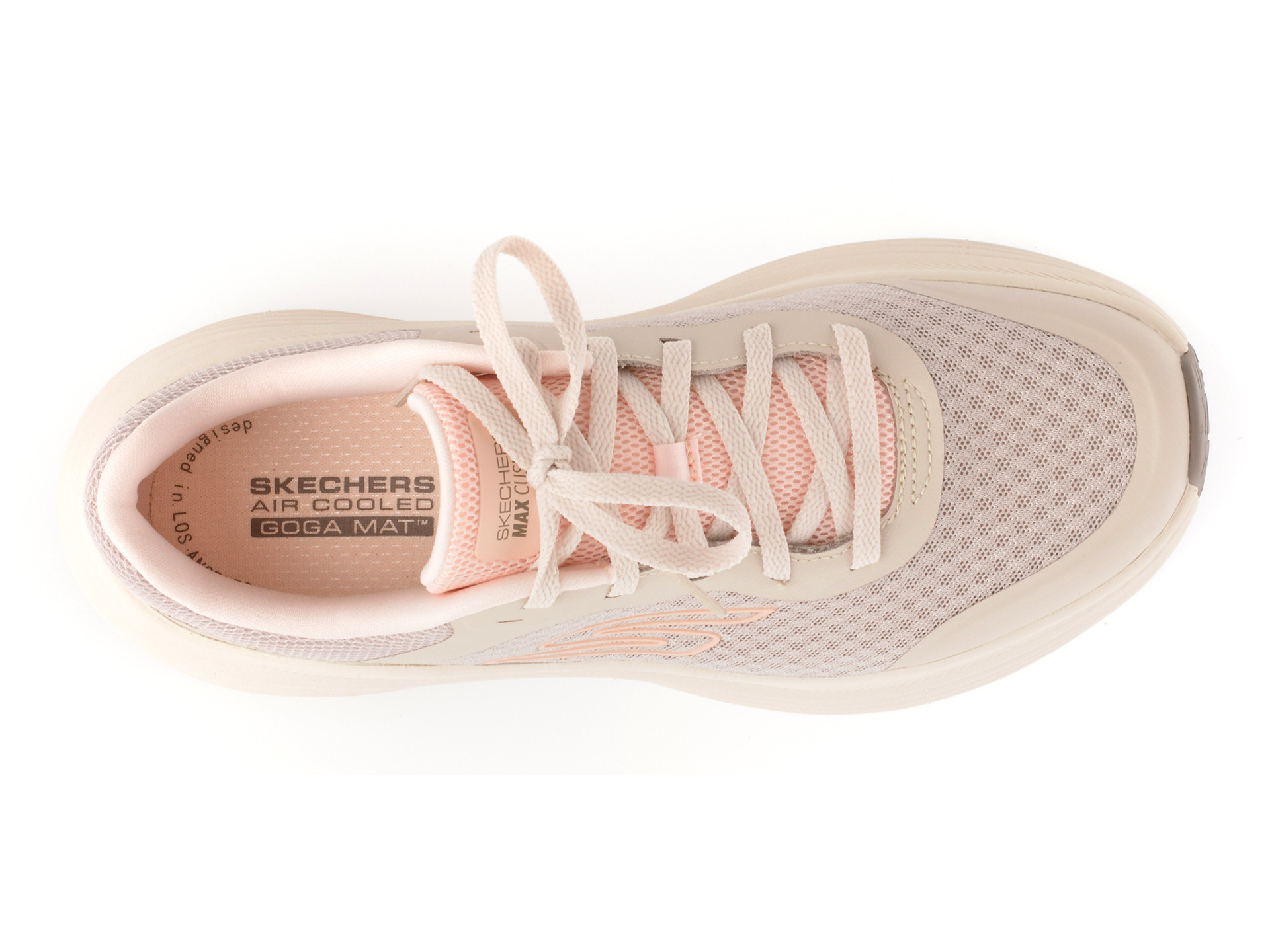 Pantofi sport SKECHERS nude, MAX CUSHIONING ENDEAVOUR, din material textil