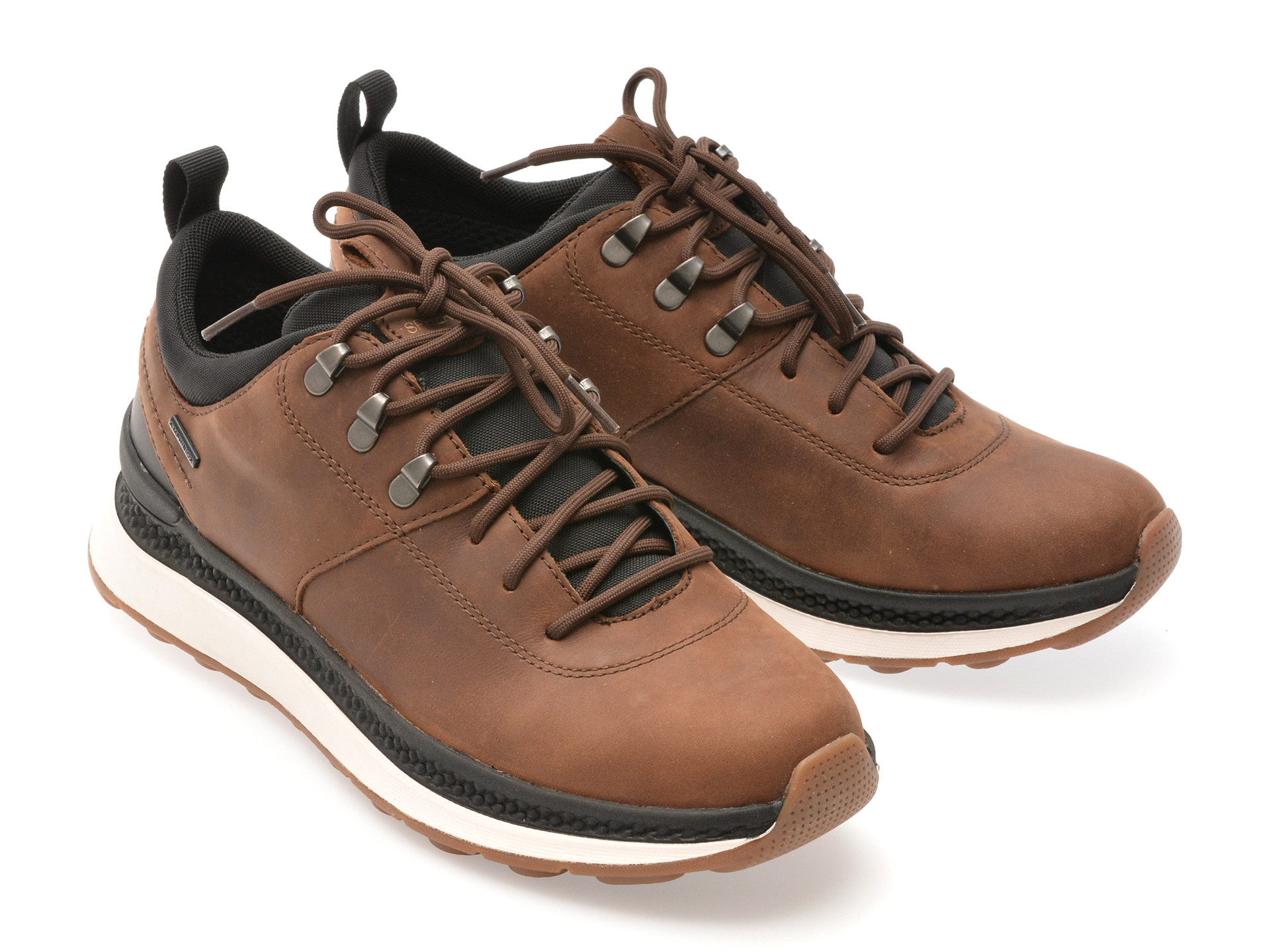 Pantofi sport GEOX maro, U56HMA, din piele naturala