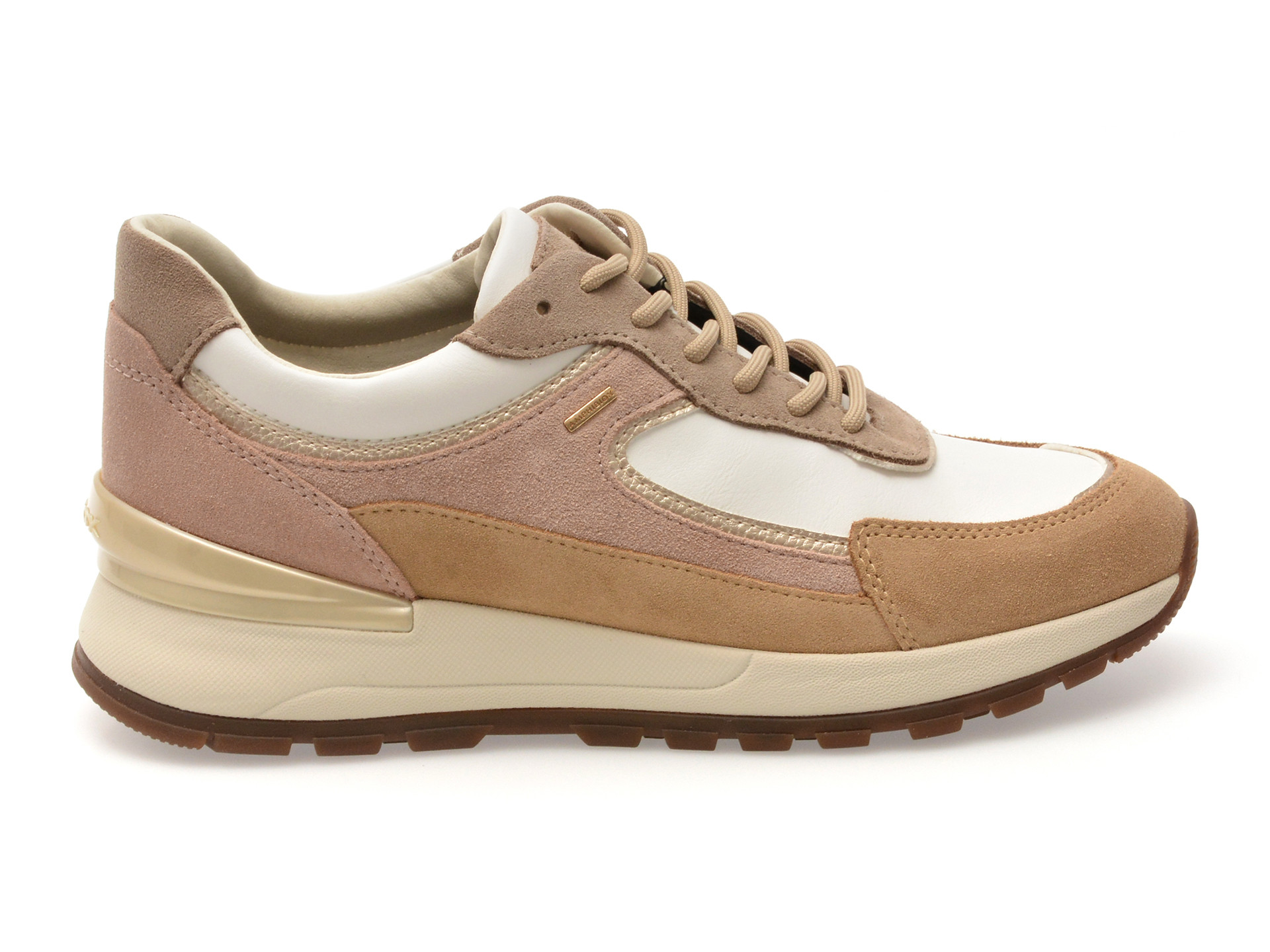 Pantofi sport GEOX bej, D563LB, din piele naturala