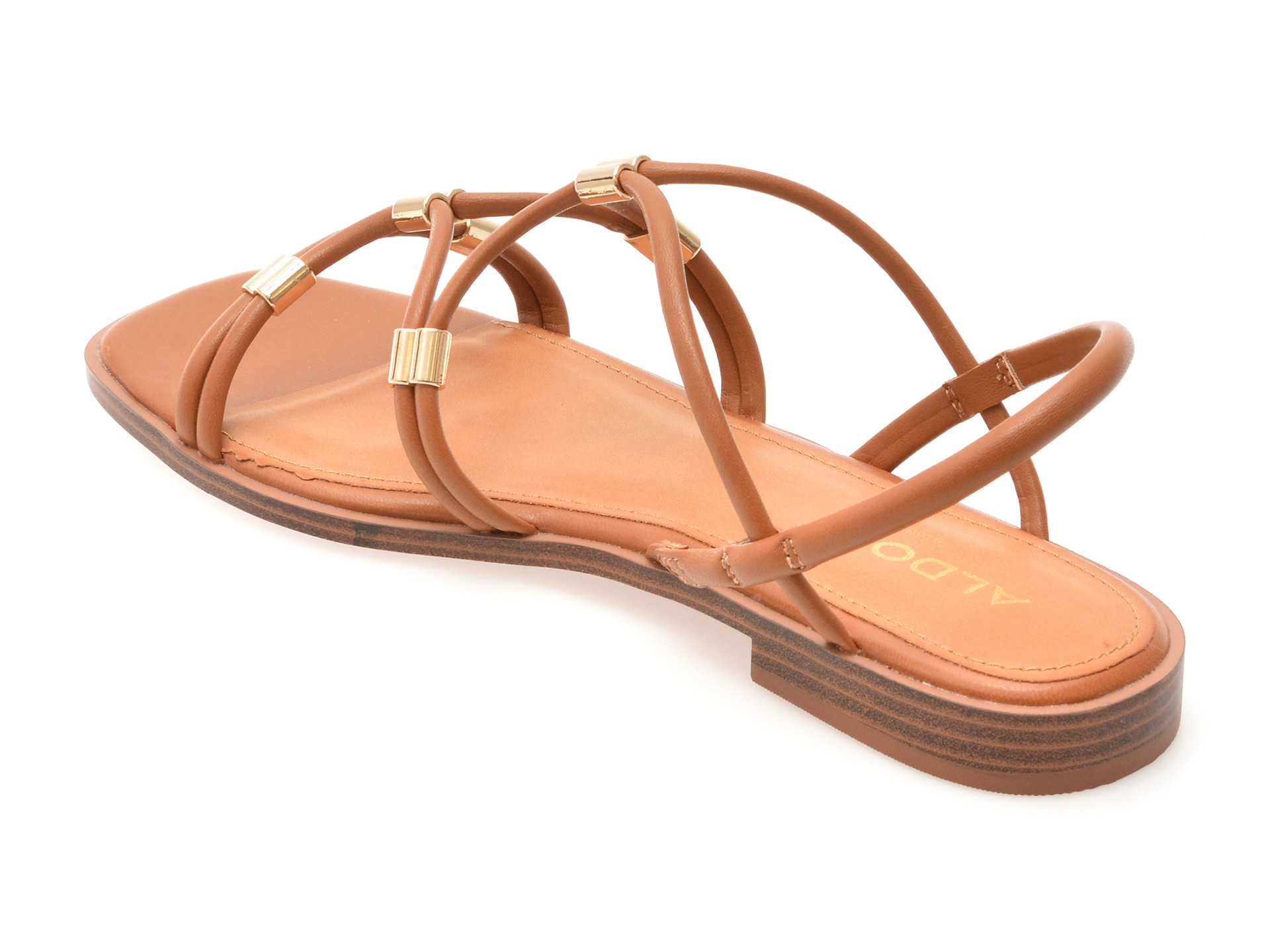 Sandale ALDO maro, BYCHAN 210, din piele ecologica