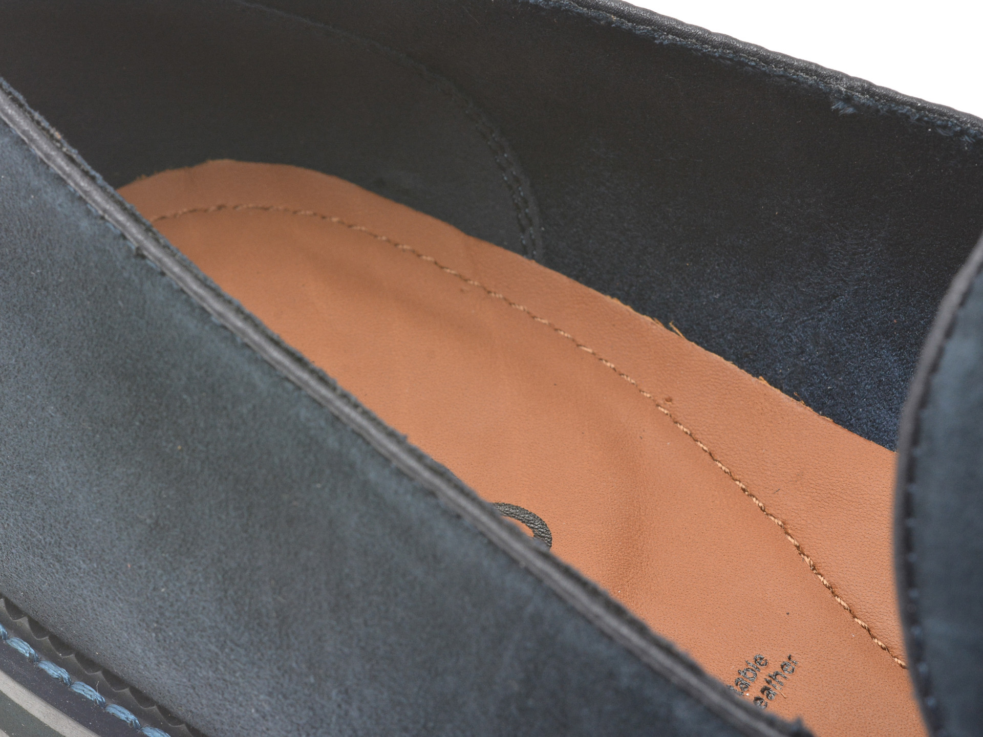 Mocasini eleganti ALDO bleumarin, PORTOS 410, din piele intoarsa