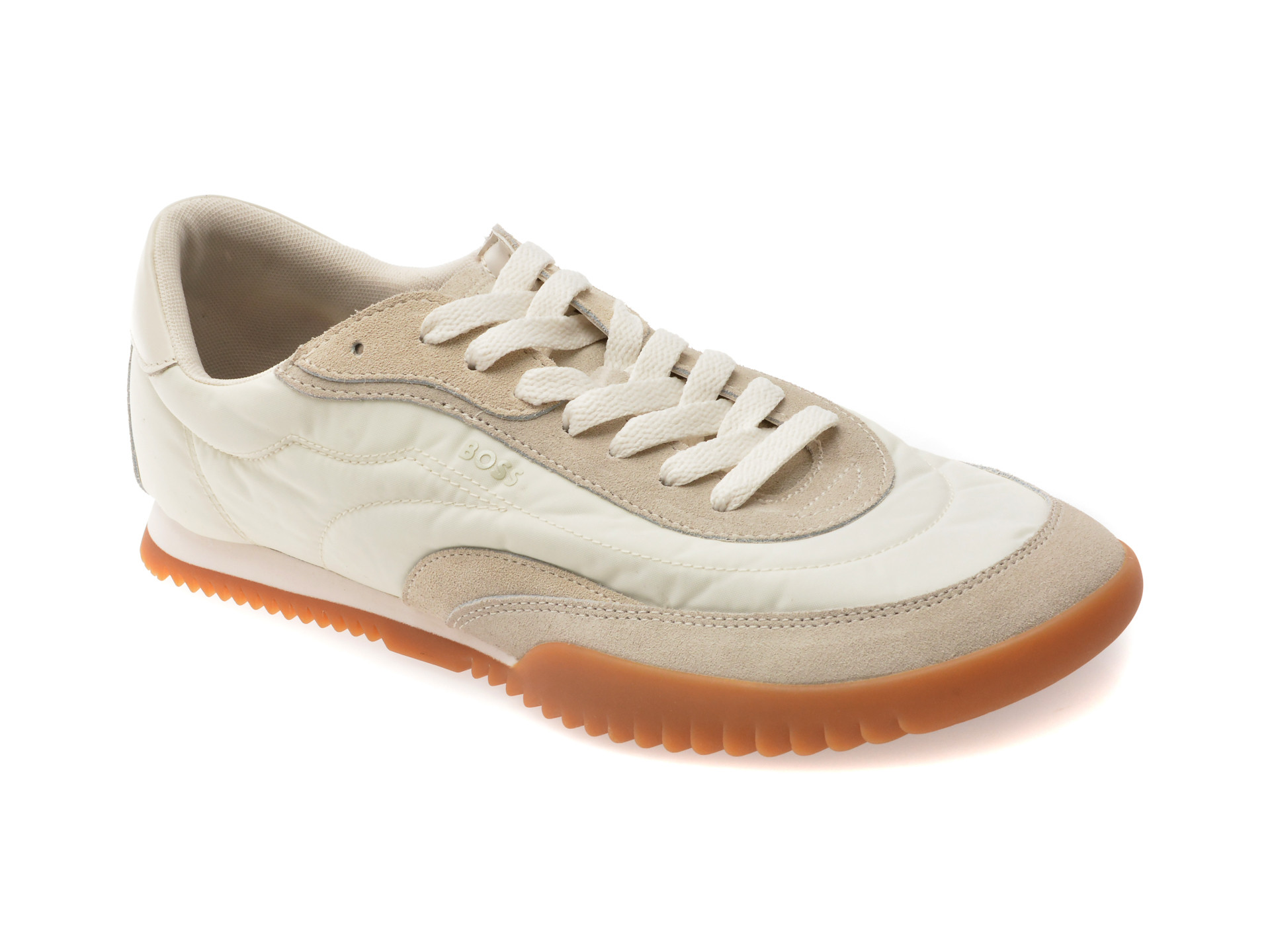 Pantofi sport BOSS albi, 2147, din material textil