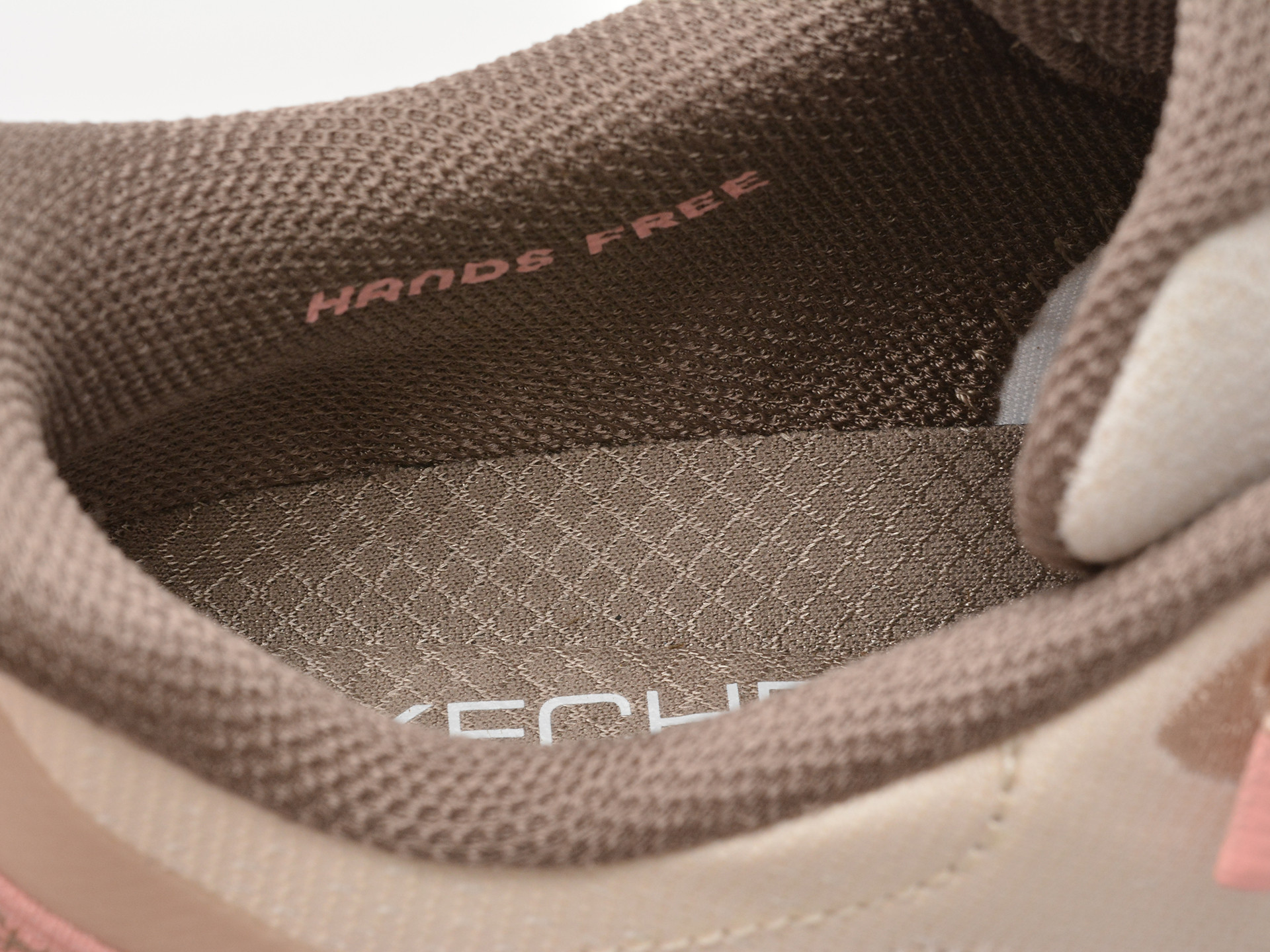 Pantofi sport SKECHERS nude, GLIDE-STEP PRO, din material textil