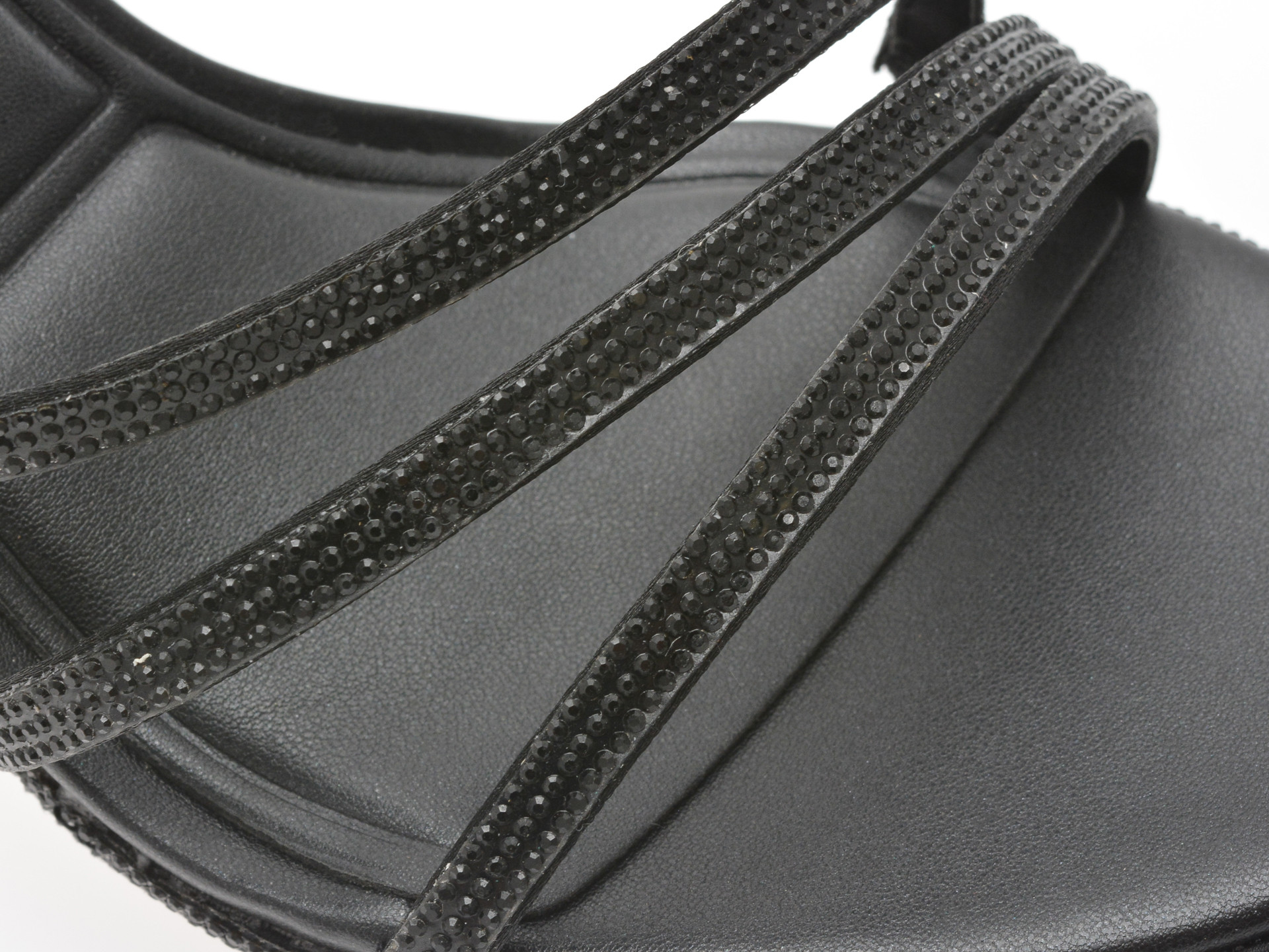 Sandale elegante ALDO negre, CHICGLOW 001, din material textil