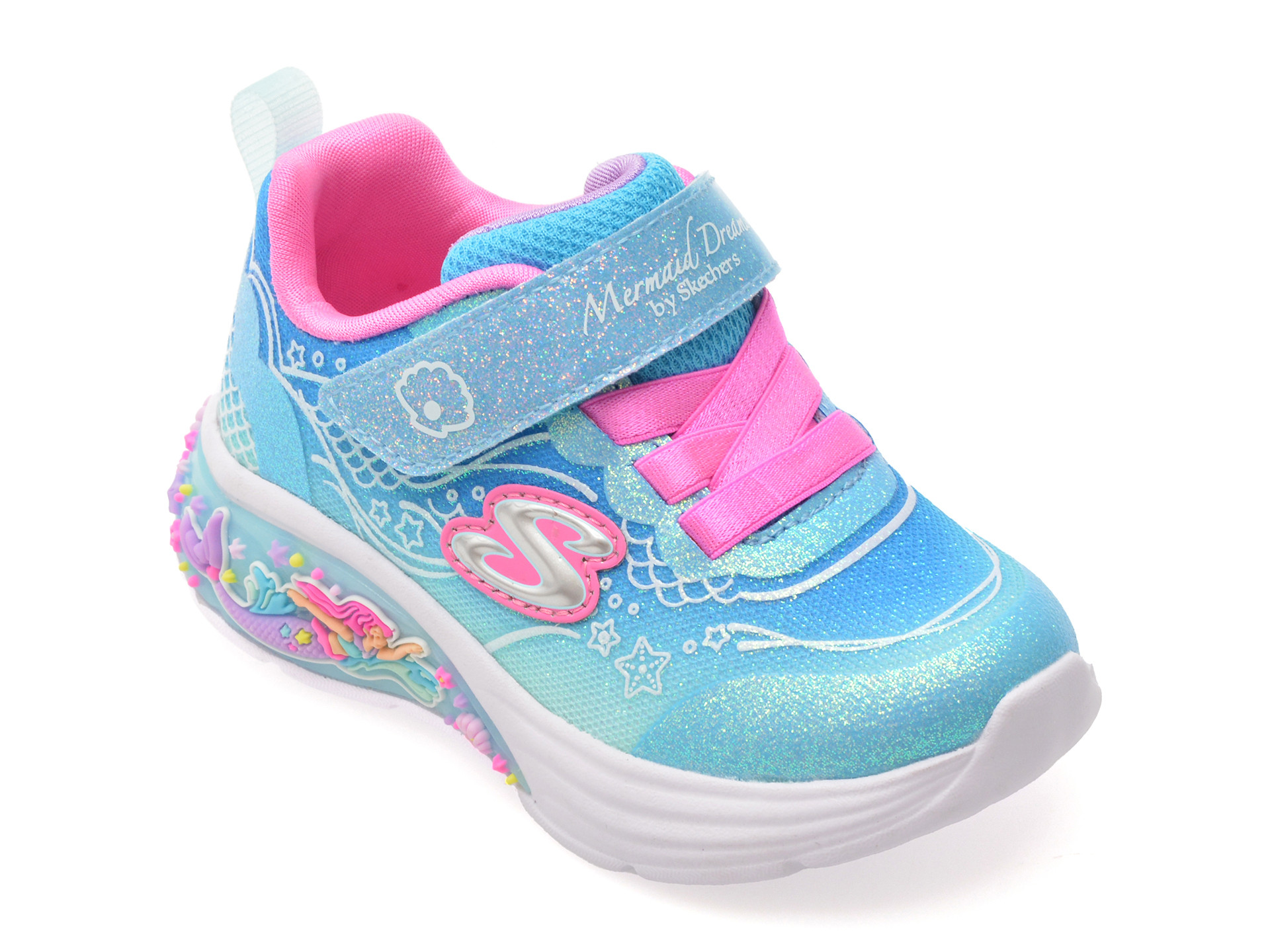 Pantofi sport SKECHERS albastri, MY DREAMERS, din material textil