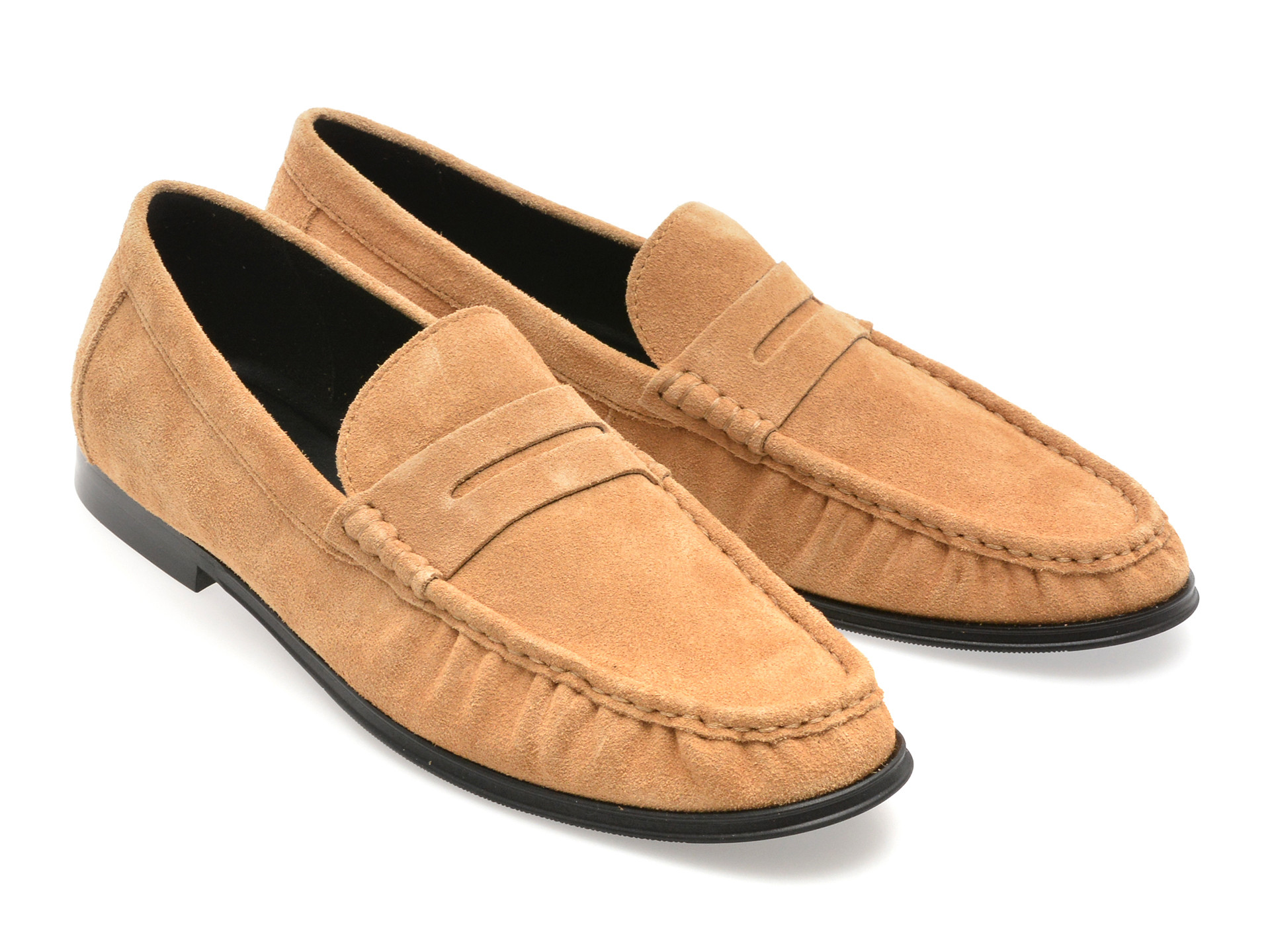 Mocasini eleganti  ALDO maro, SPEAKEASY 237, din piele intoarsa