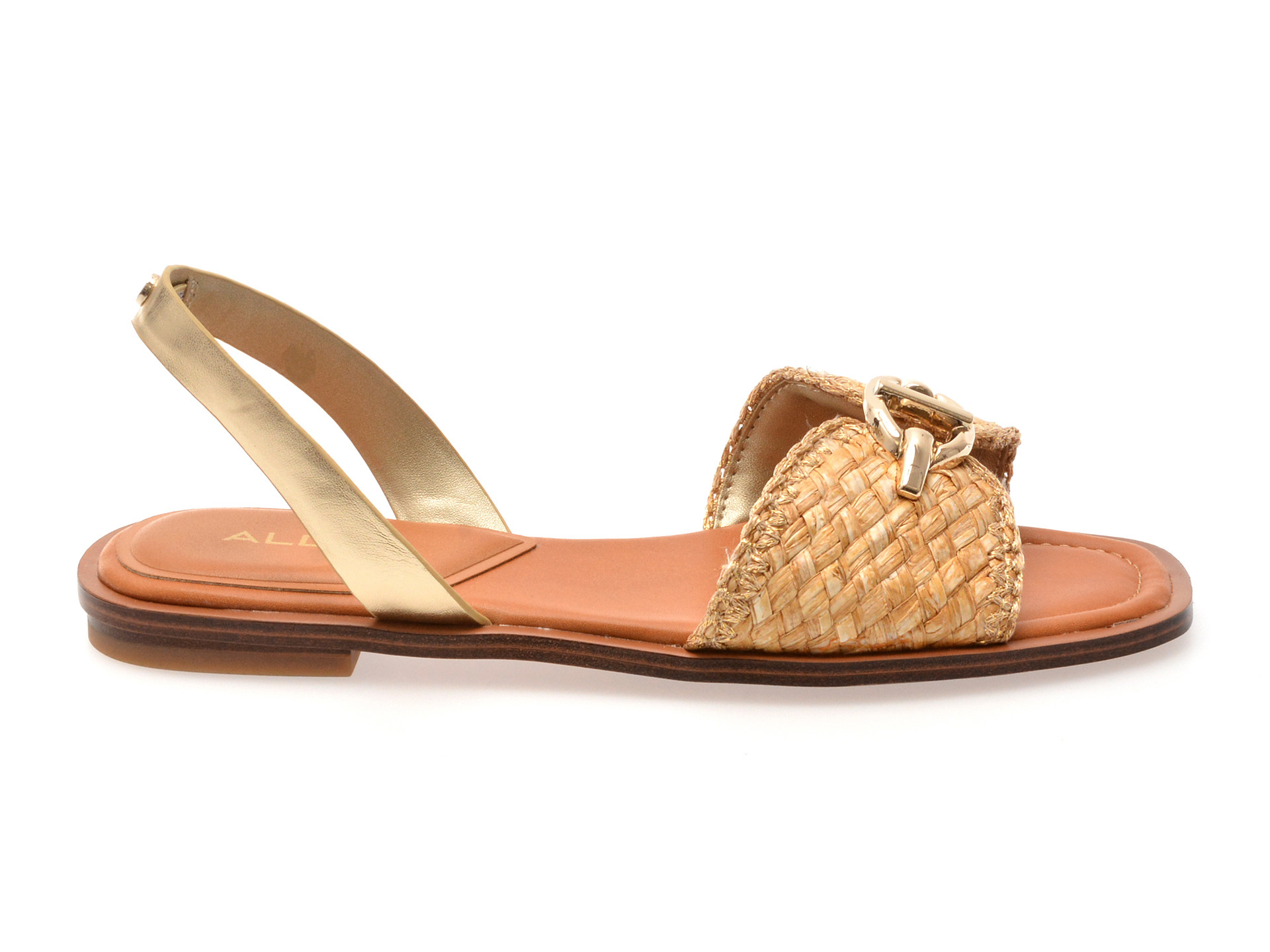 Sandale ALDO aurii, GOASSI 710, din material textil