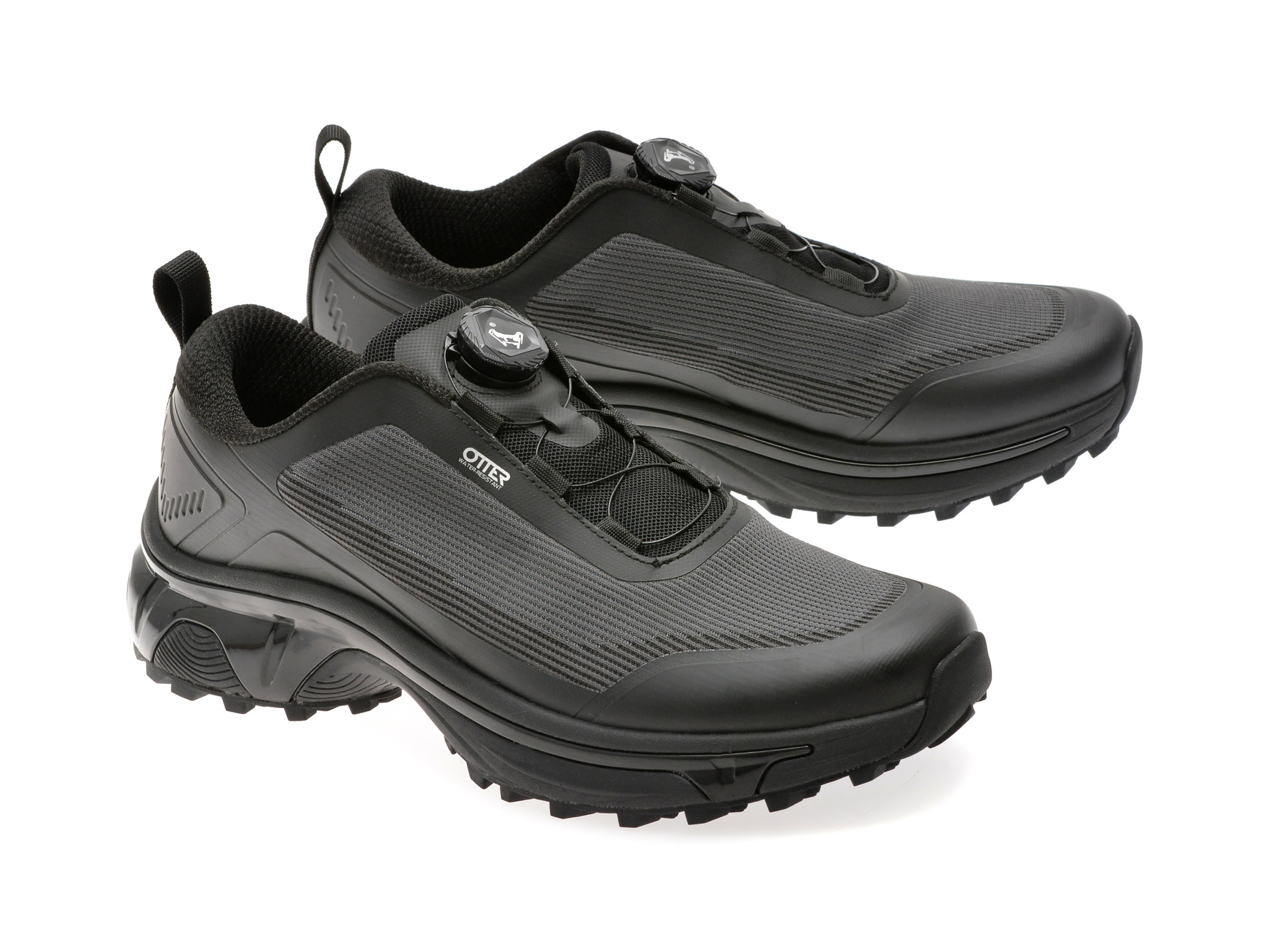 Pantofi sport OTTER negri, 901, din material textil