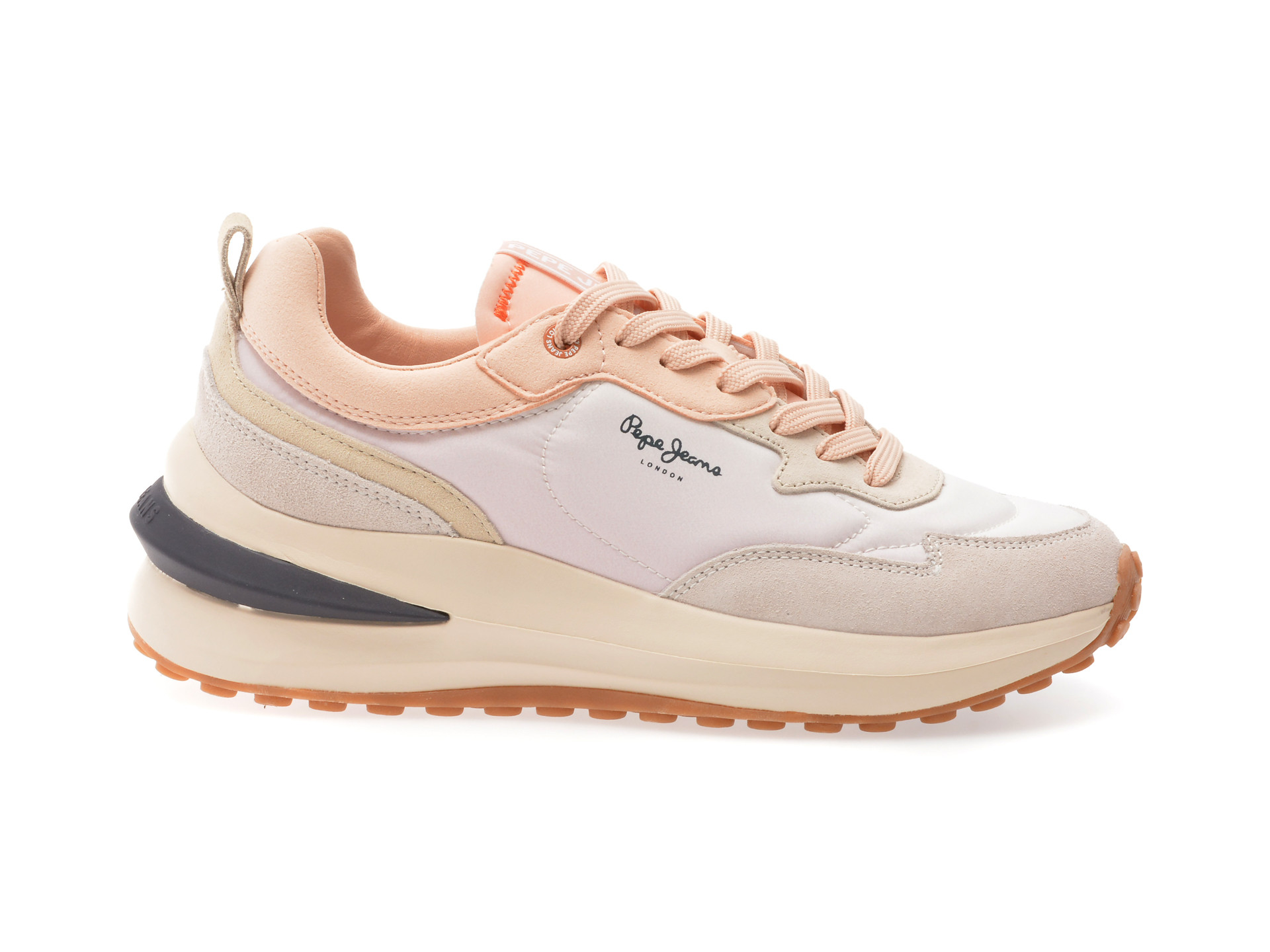 Pantofi sport PEPE JEANS roz, WINSLOW COLORS, din material textil