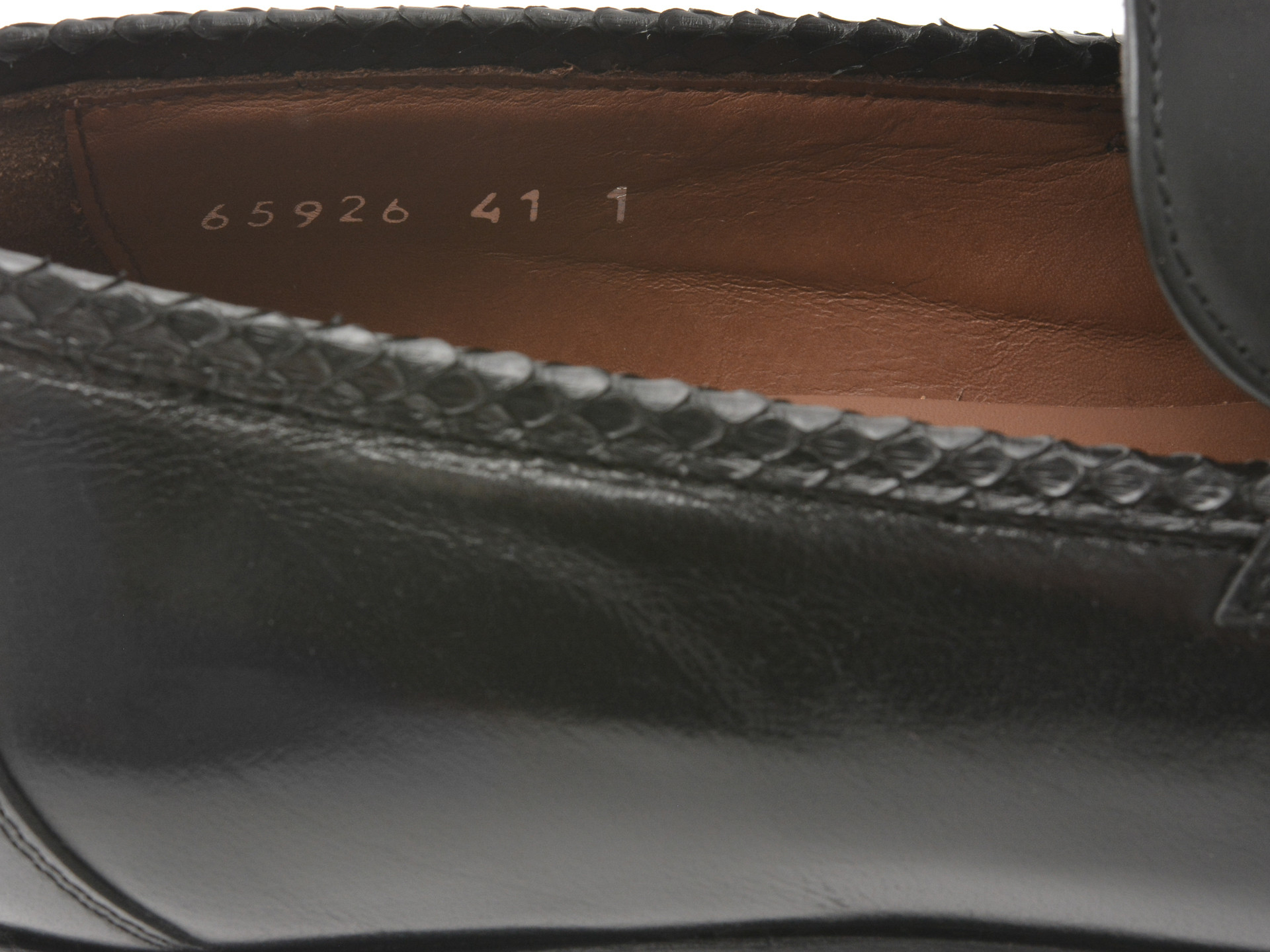 Mocasini eleganti LE COLONEL negri, 65926, din piele naturala