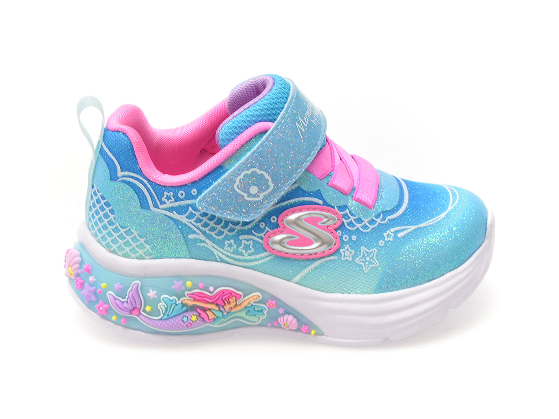 Pantofi sport SKECHERS albastri, MY DREAMERS, din material textil