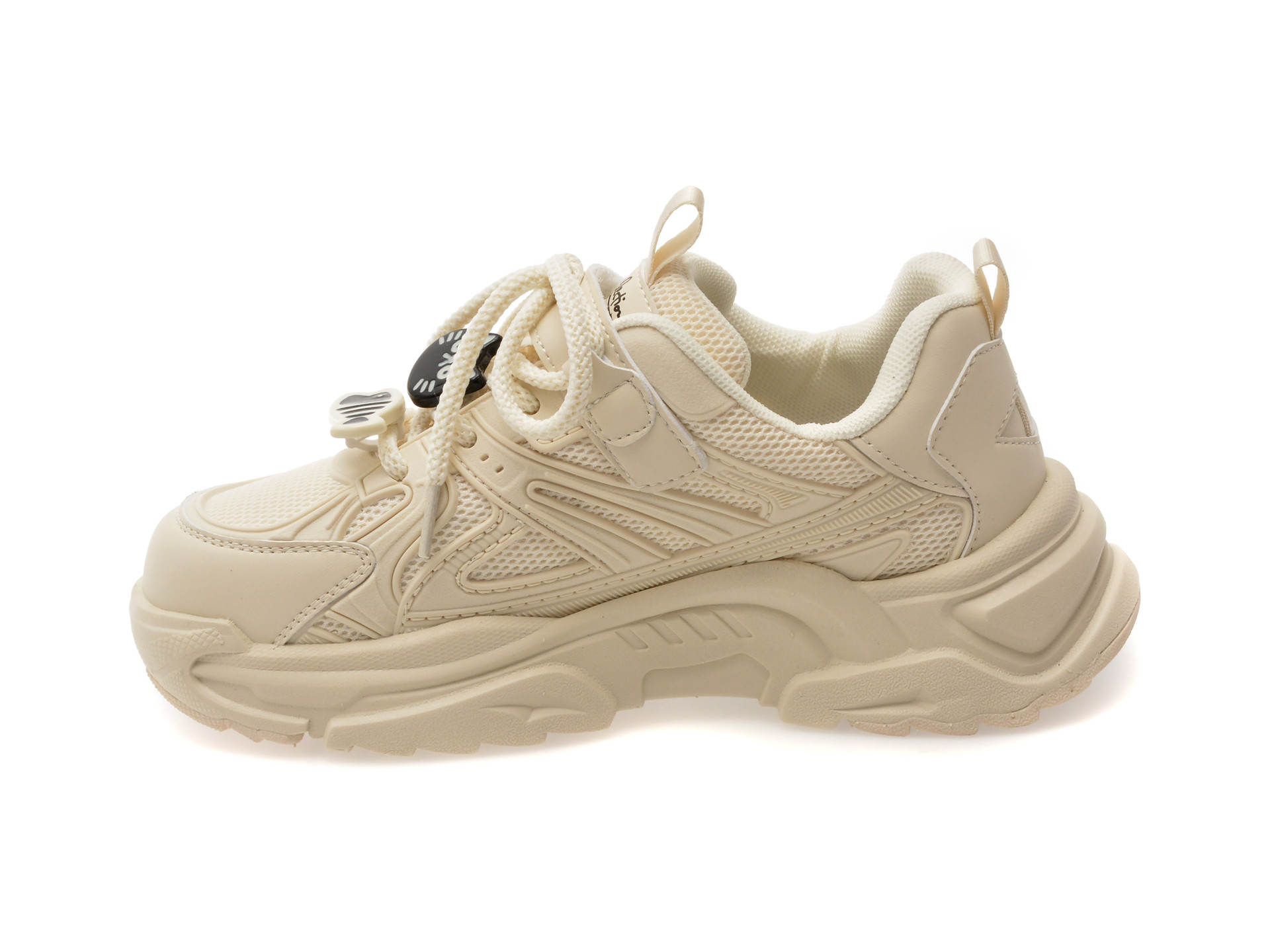 Pantofi sport SELECTION KIDS albi, 2510, din material textil