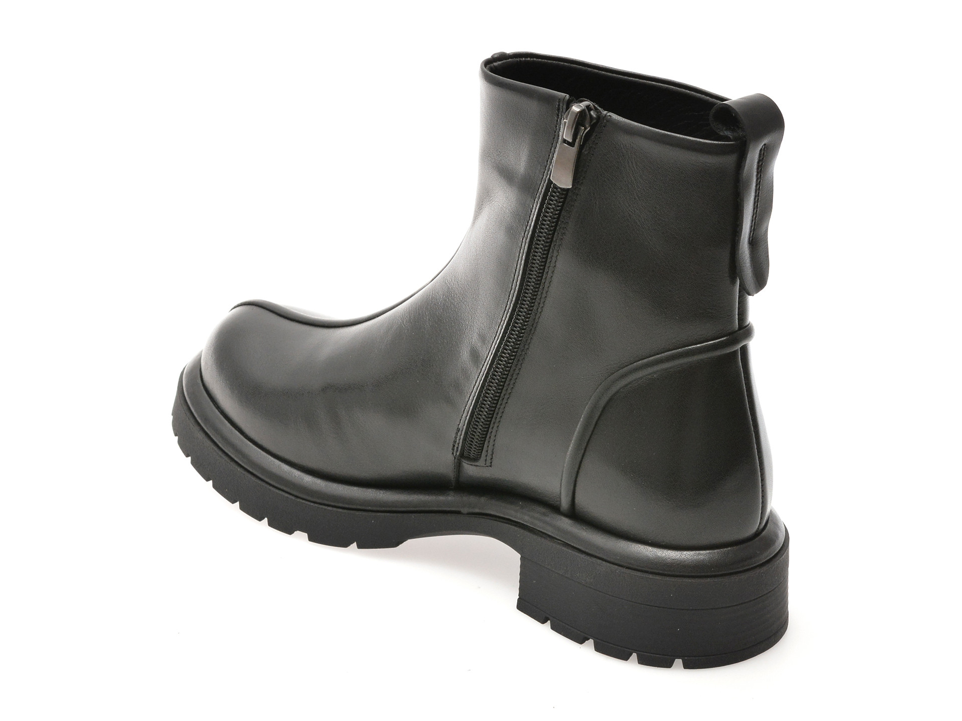 Ghete IMAGE negre, 1504005, din piele naturala