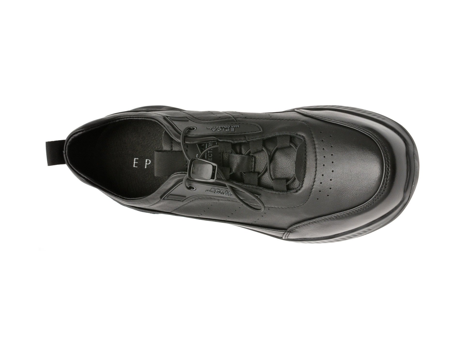 Pantofi sport EPICA negri, T9500, din piele naturala