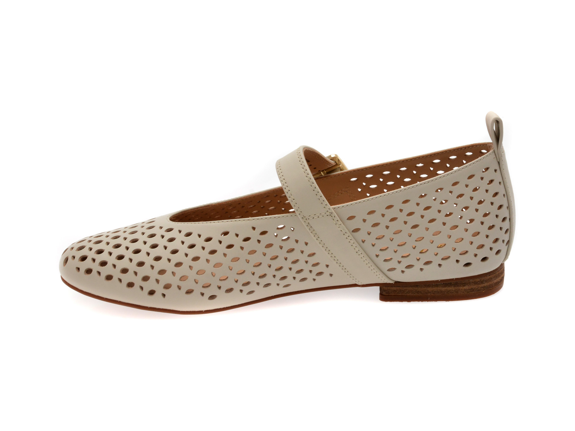 Balerini CLARKS bej, FAWNA JANE, din piele naturala