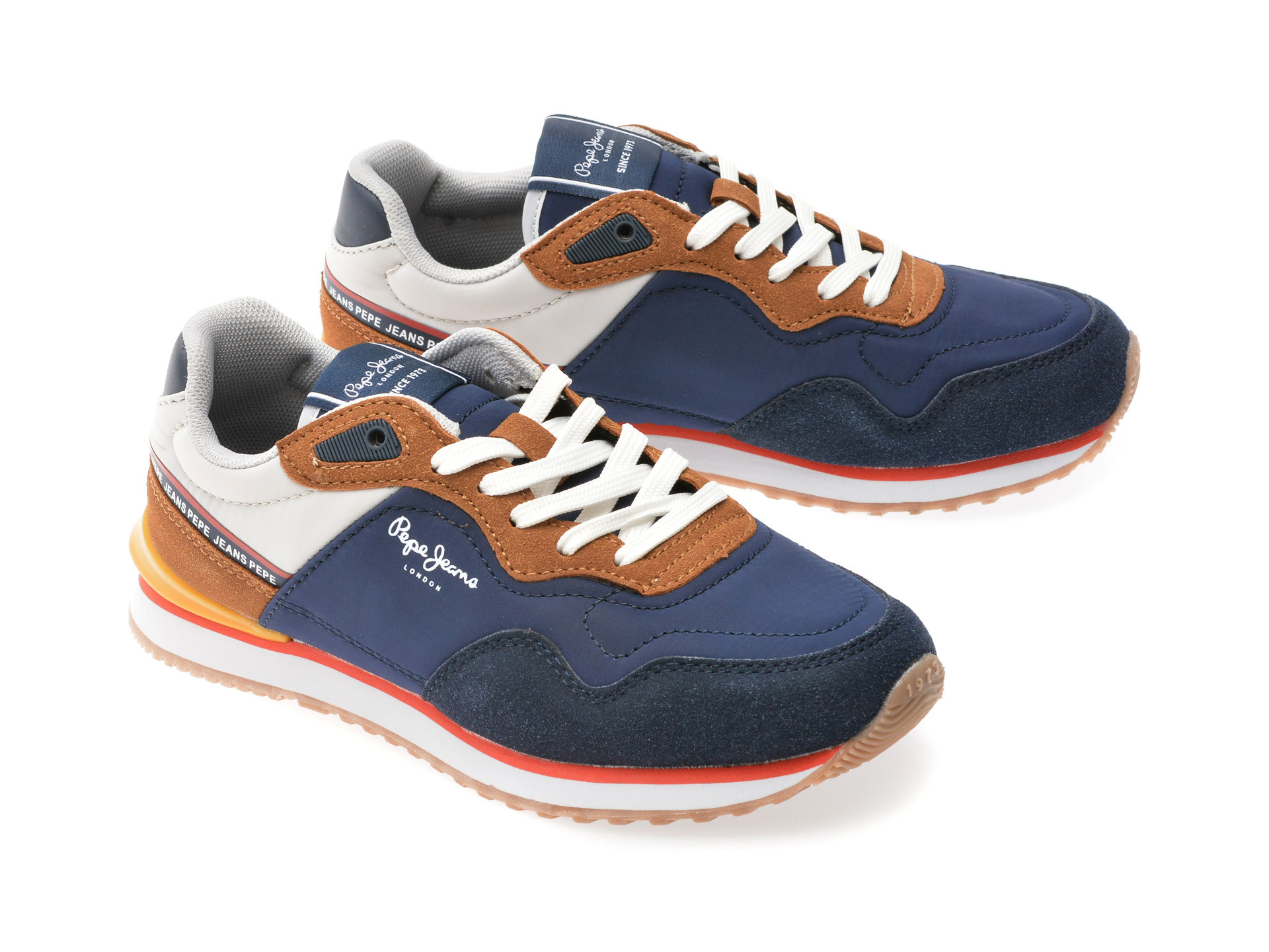Pantofi sport PEPE JEANS bleumarin, LONDON JUMP, din material textil