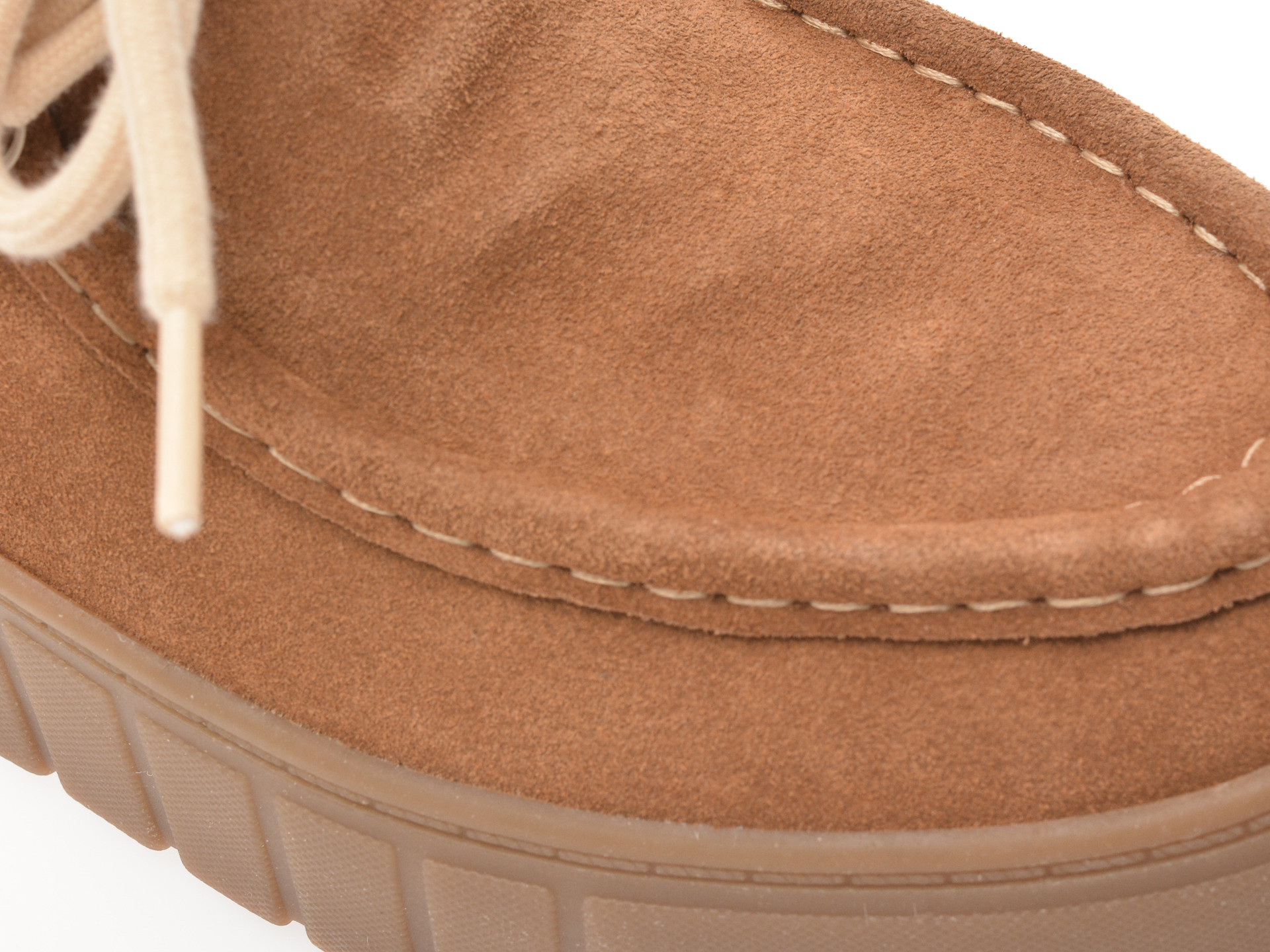 Ghete CLARKS maro, MYKAIZZ, din piele intoarsa