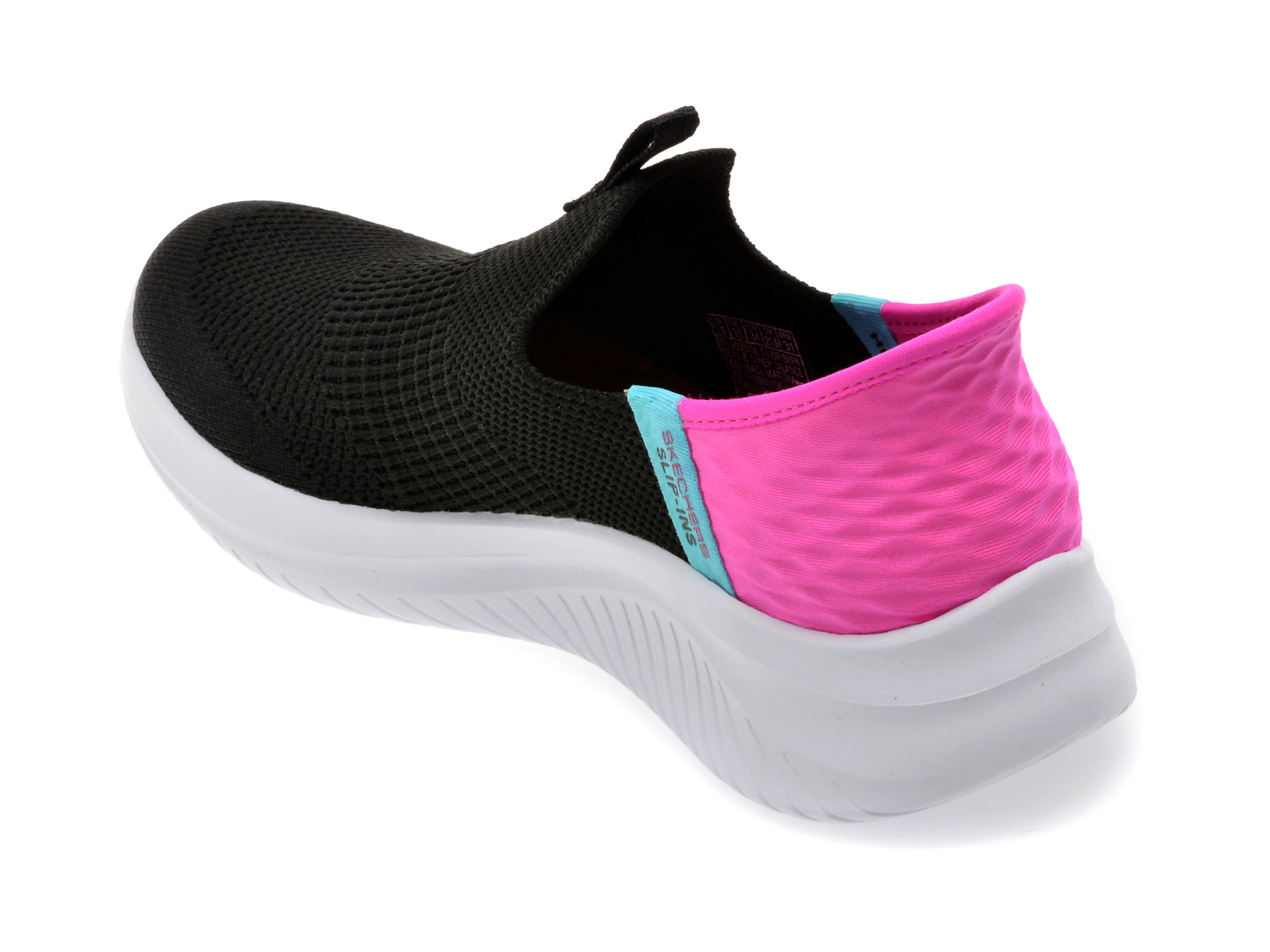 Pantofi sport SKECHERS negri, ULTRA FLEX 3.0, din material textil