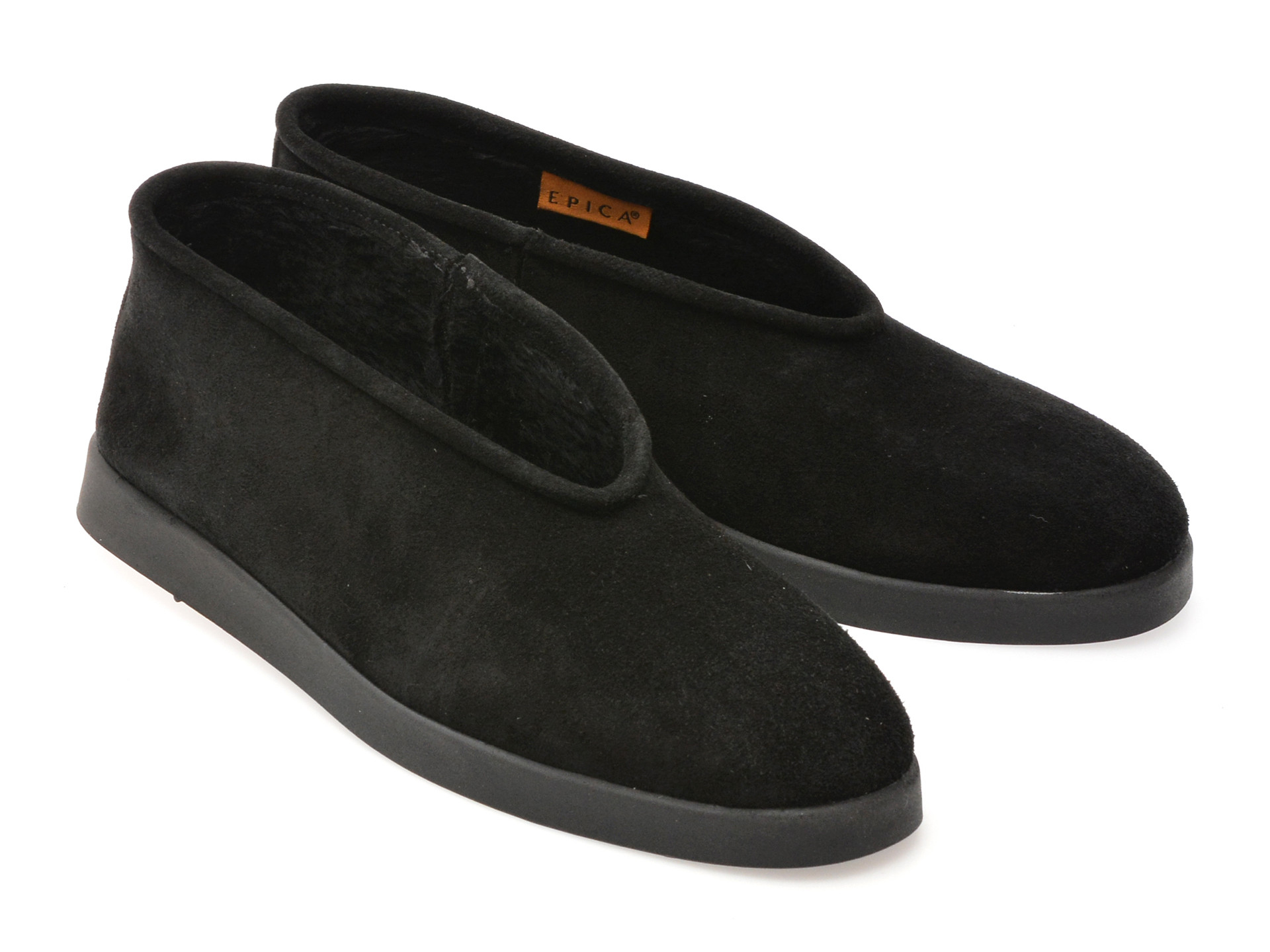 Pantofi EPICA negri, 3642605, din piele intoarsa