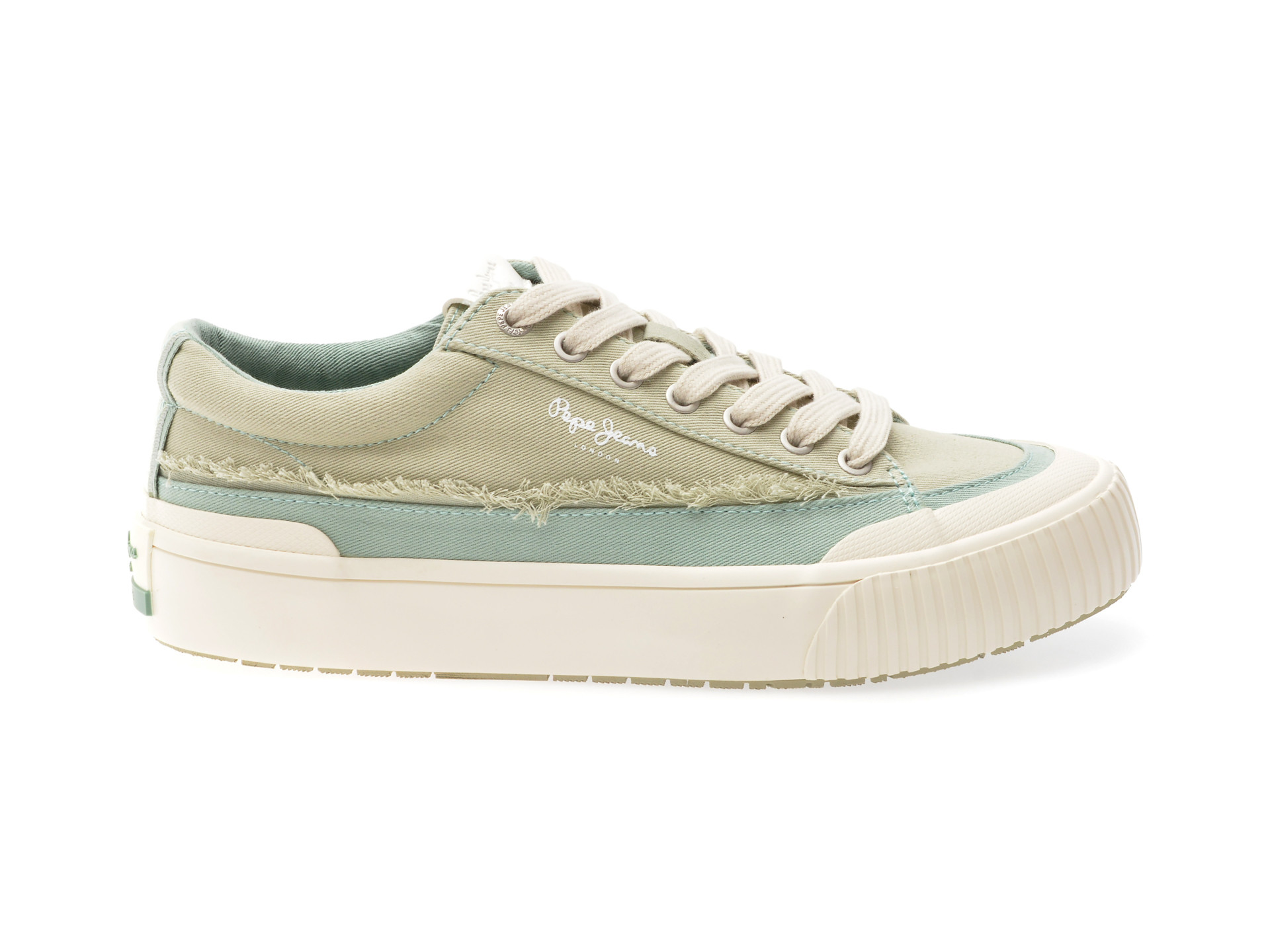 Pantofi sport PEPE JEANS verzi, BEN FRESH, din material textil