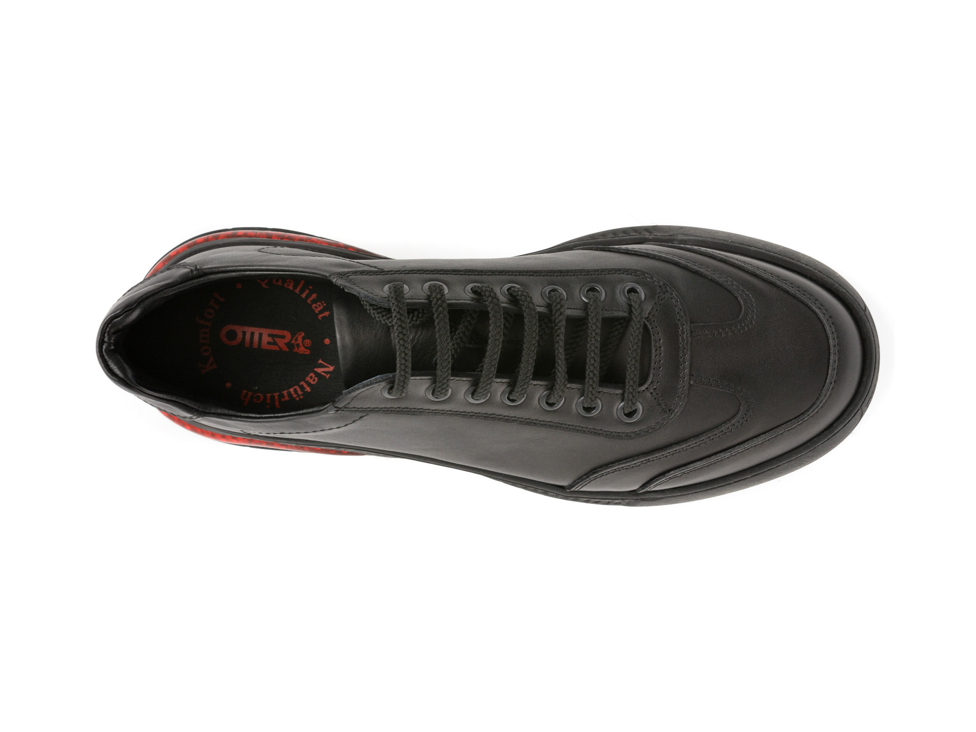 Pantofi sport OTTER negri, PZN1, din piele naturala