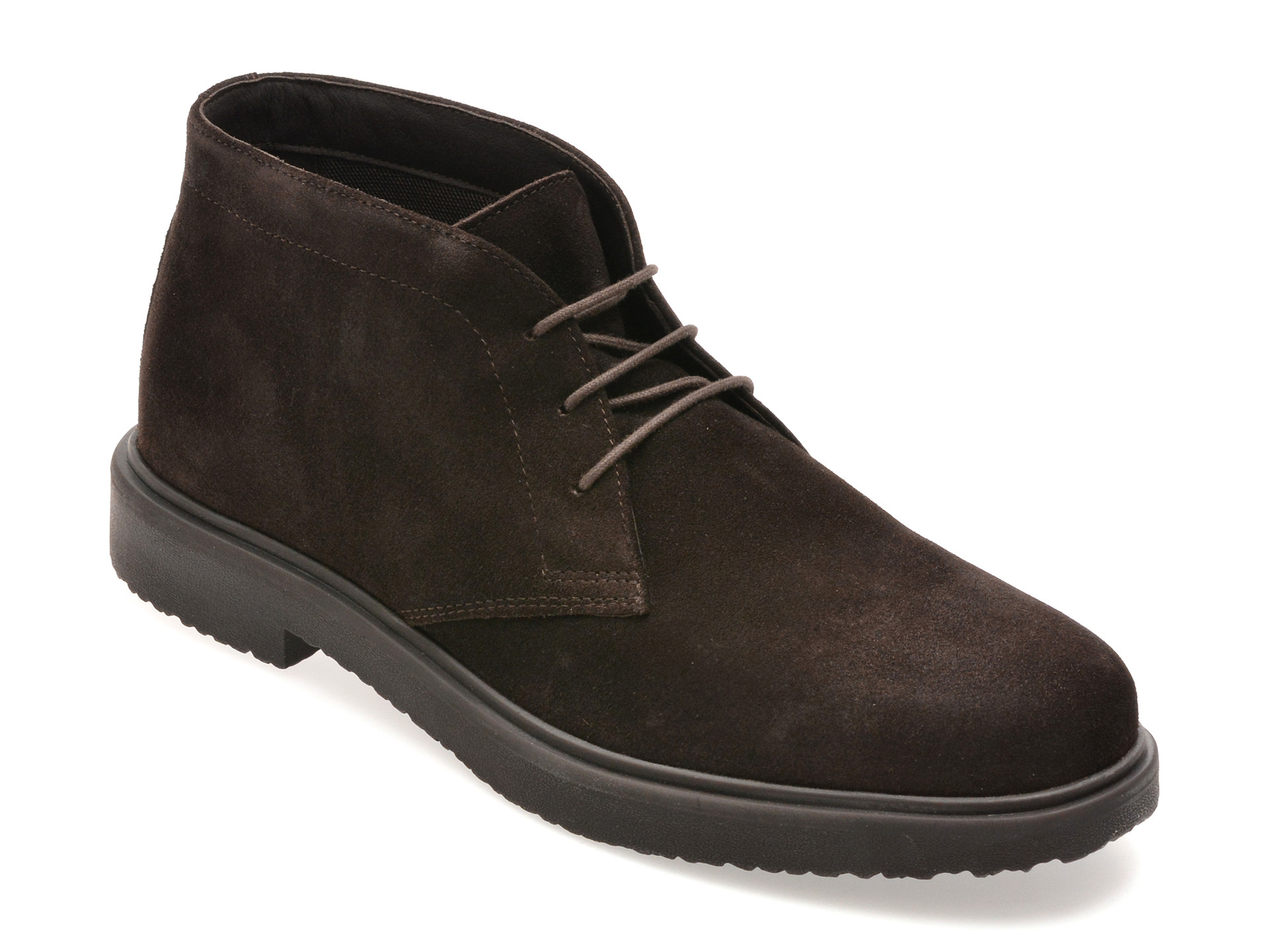 Ghete GEOX maro, U46H9A, din piele intoarsa