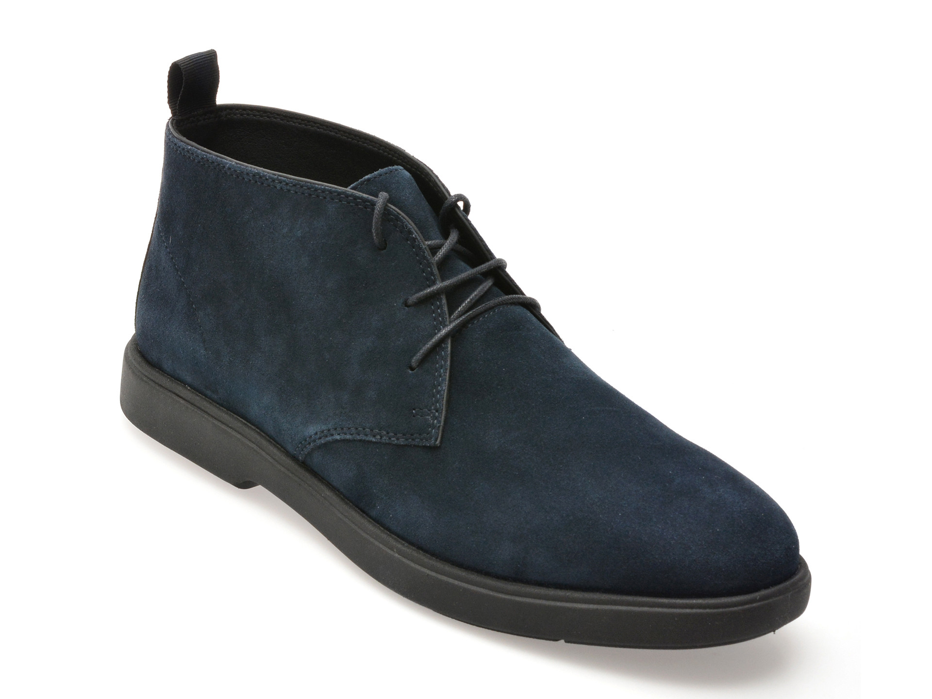 Pantofi GEOX bleumarin, U56LAD, din piele intoarsa
