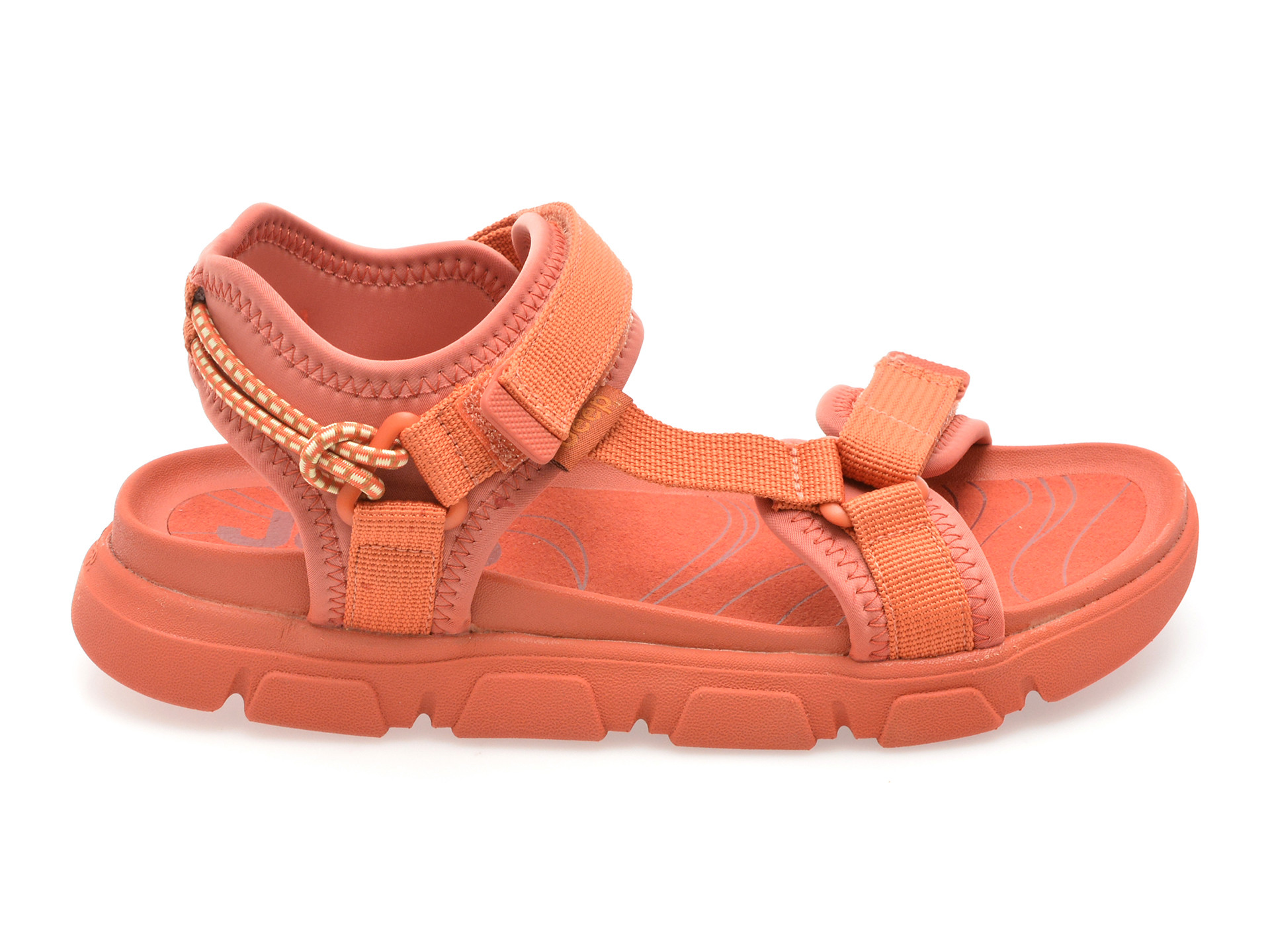 Sandale JEEP maro, L51601A, din material textil