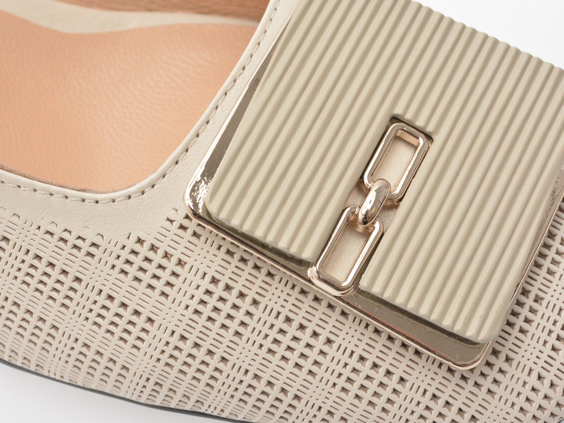 Pantofi IMAGE bej, 28802, din piele naturala