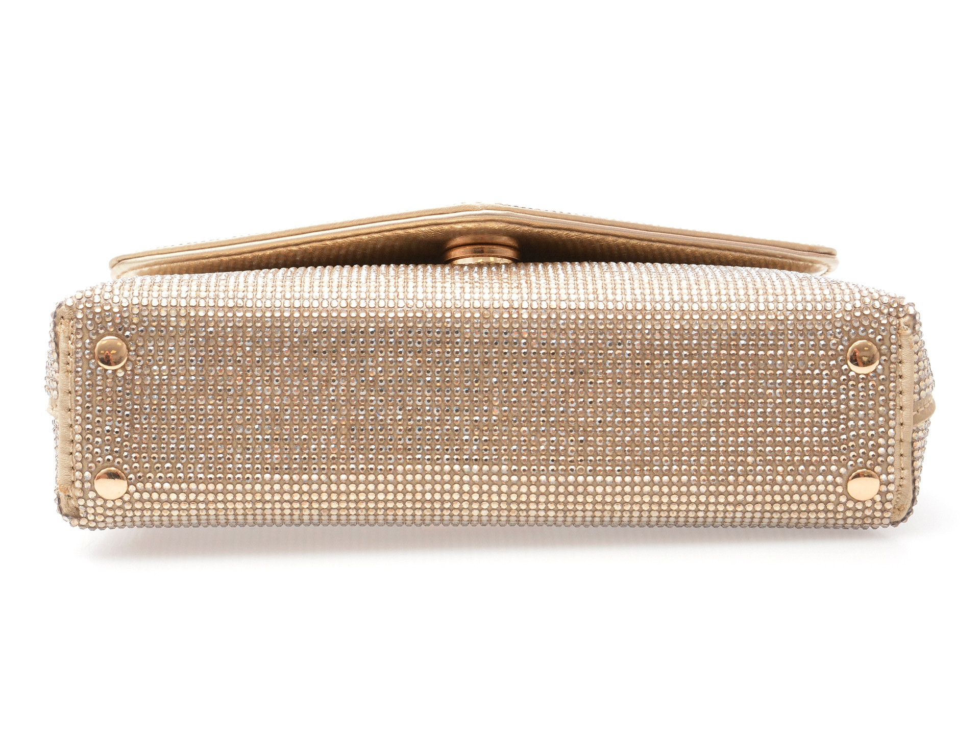 Geanta ALDO aurie, BLINGITA 716, din material textil