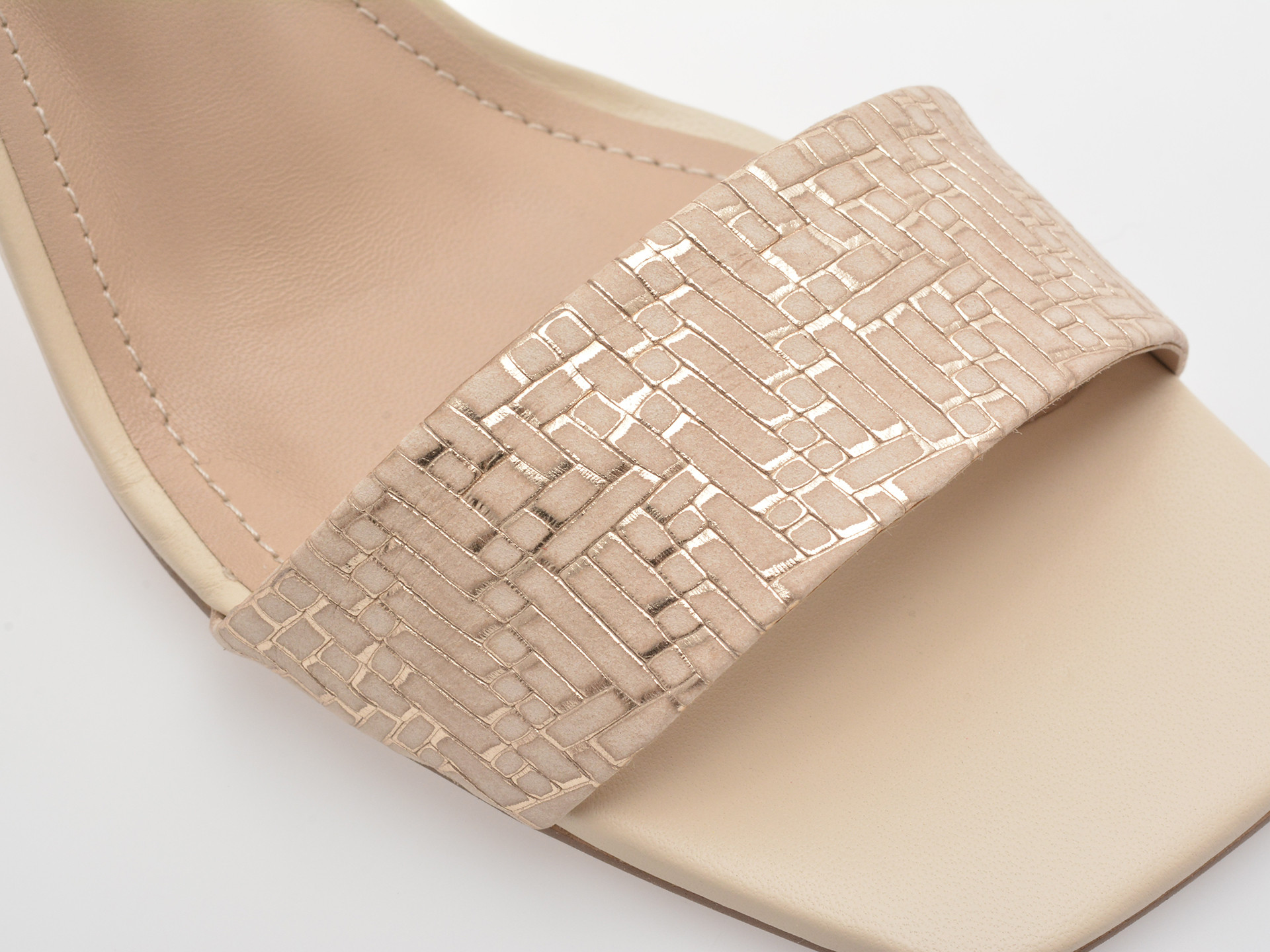 Sandale elegante EPICA bej, 1119835, din piele naturala