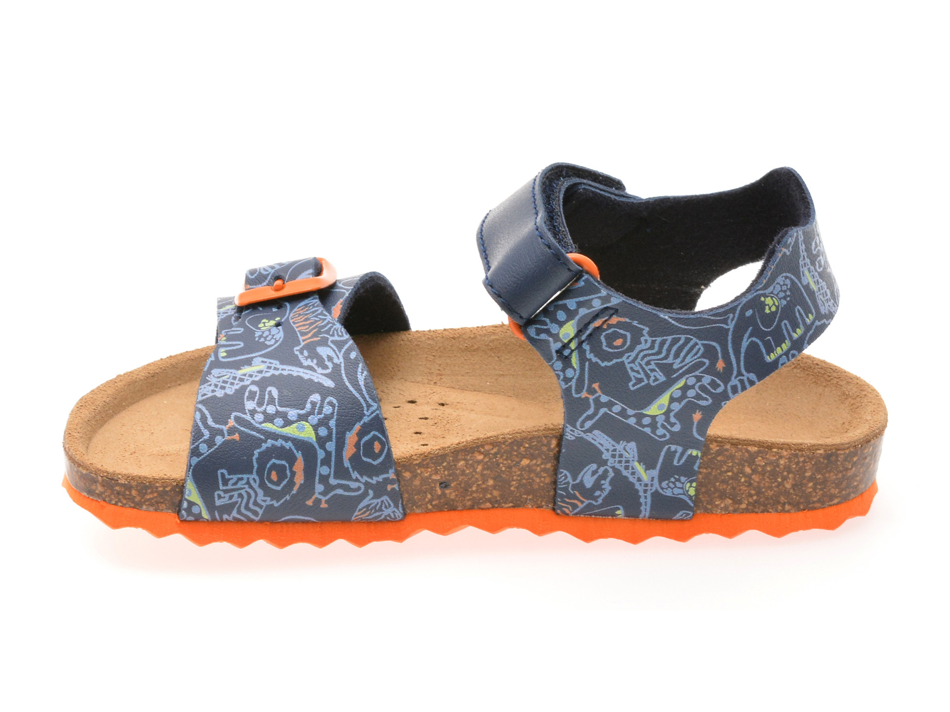 Sandale GEOX bleumarin, J028LB, din piele ecologica