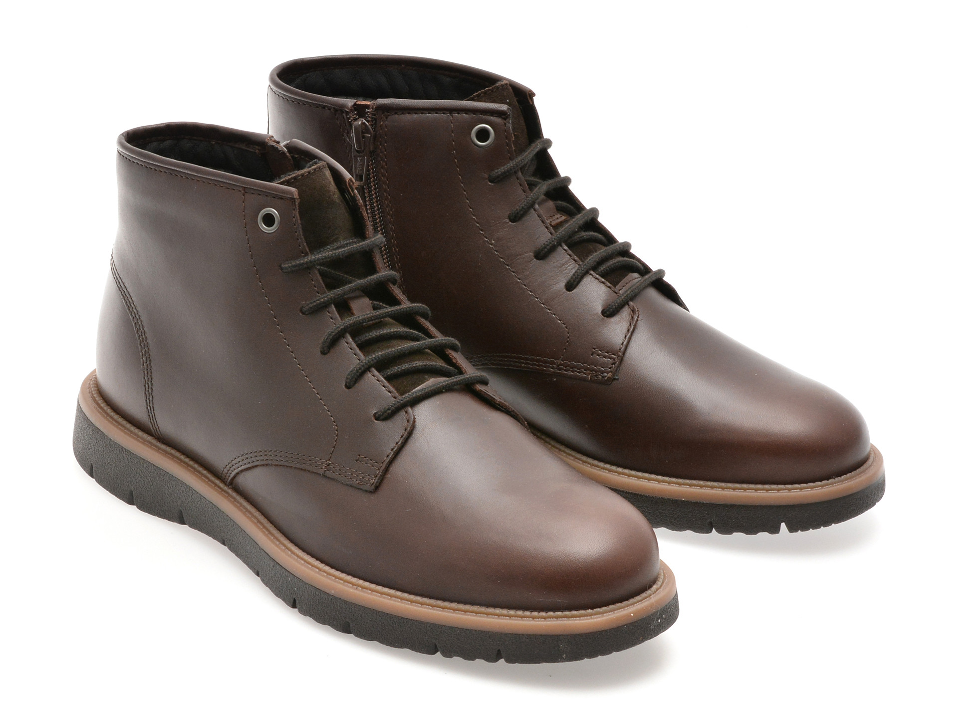 Ghete GEOX maro, U56M7B, din piele naturala