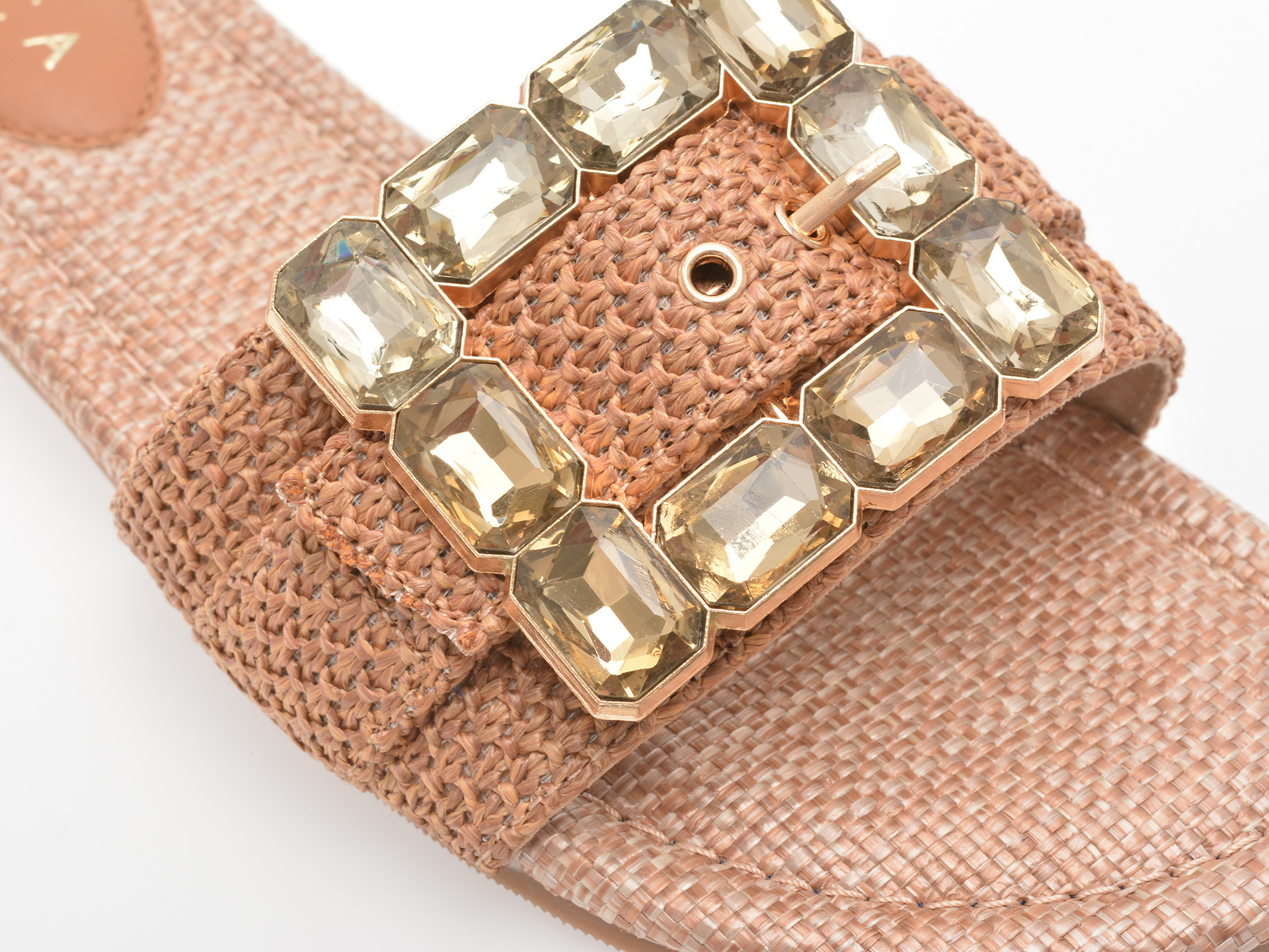 Papuci EPICA maro, 70420, din piele ecologica