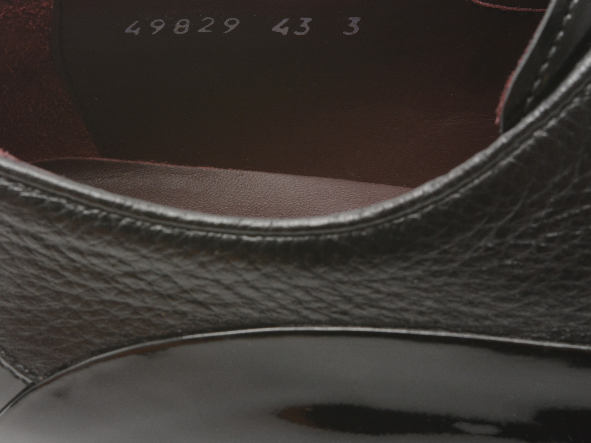 Pantofi elegante LE COLONEL negri, 49829, din piele naturala lacuita