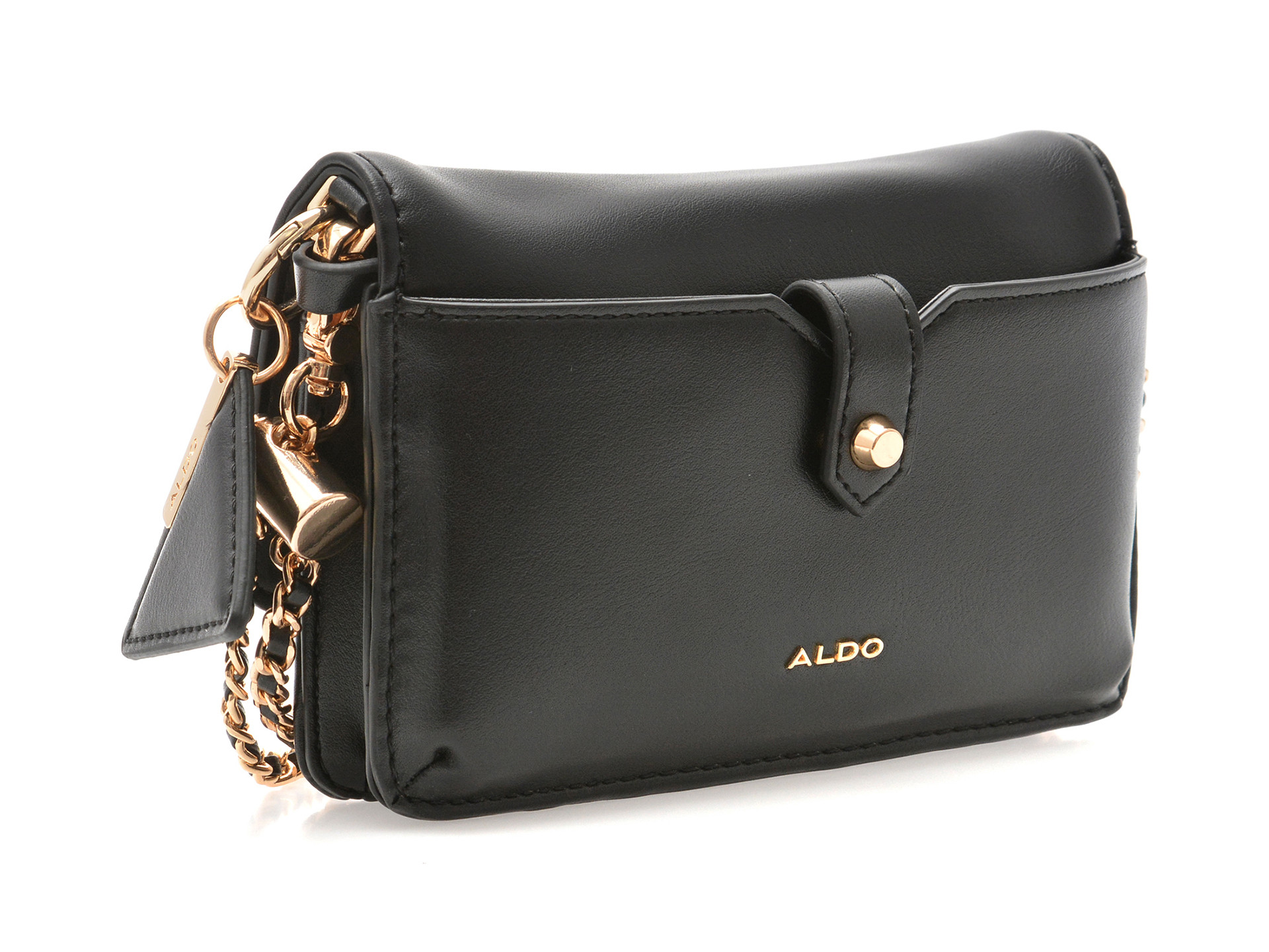 Geanta ALDO neagra, FIT EVERYTHING 001, din piele ecologica