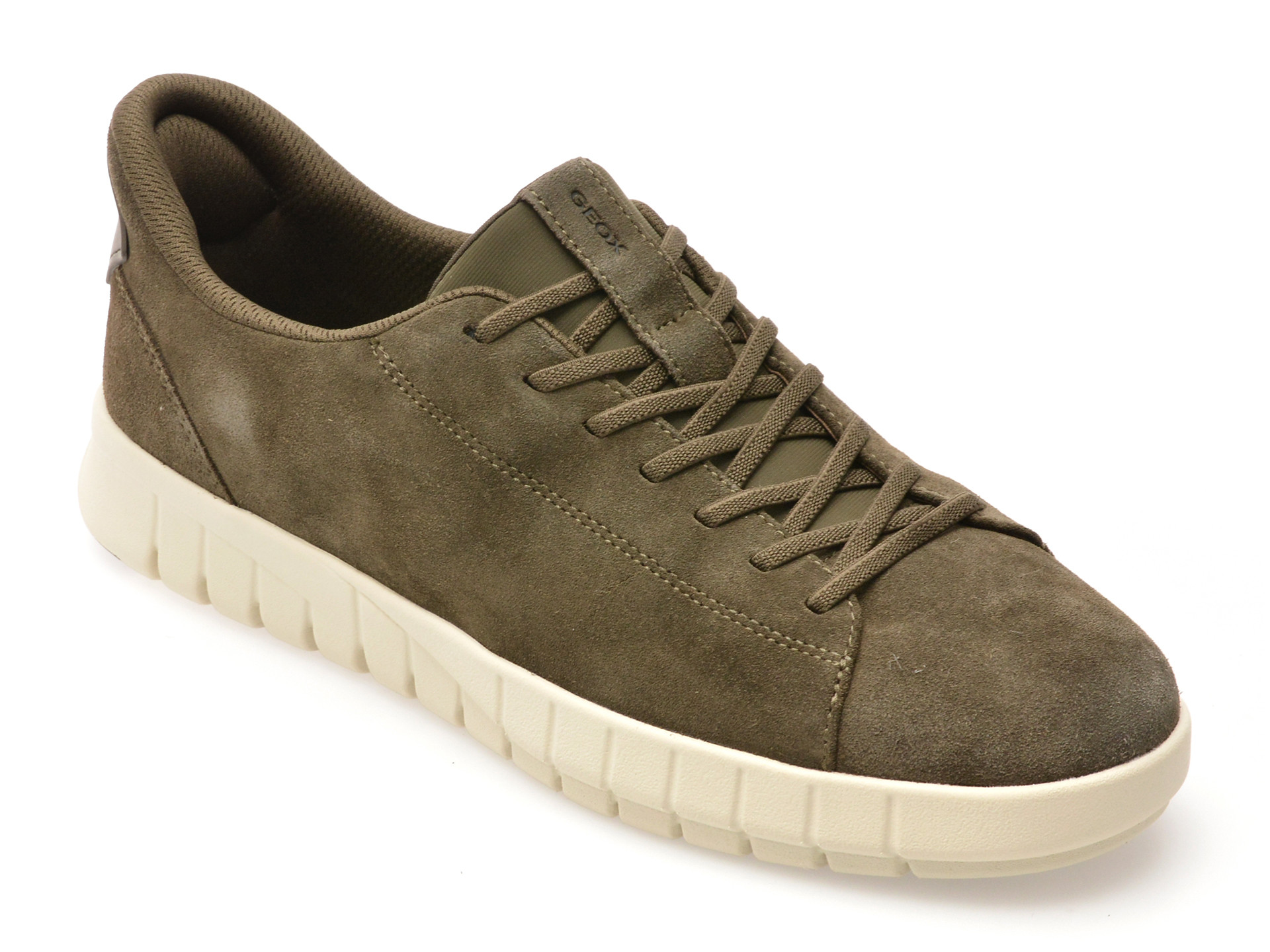 Pantofi sport GEOX kaki, U56MAA, din piele intoarsa