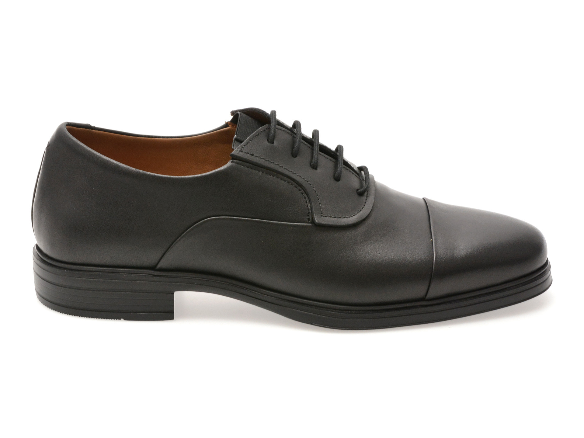 Pantofi eleganti OTTER negri, E301, din piele naturala